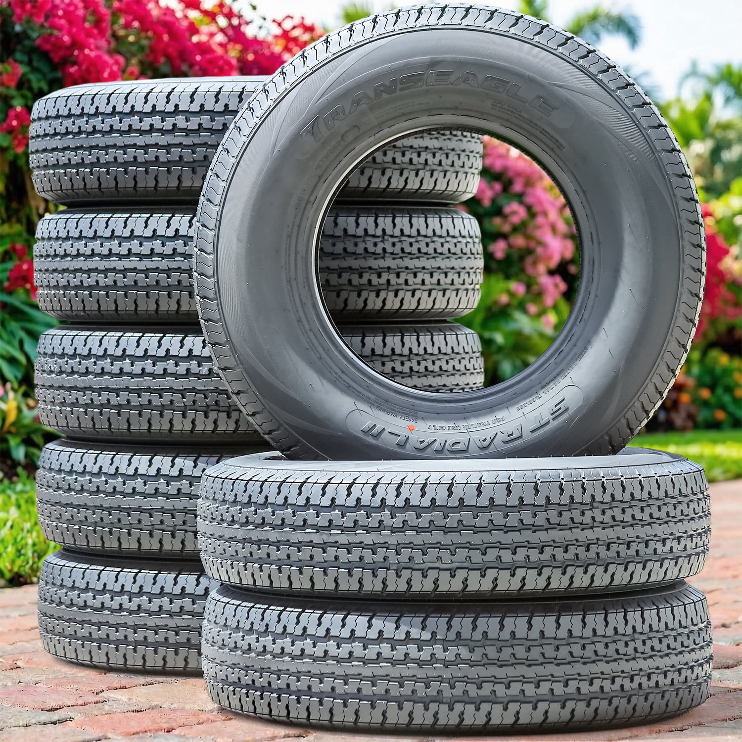 Transeagle ST Radial II Steel Belted Trailer Tire (205/75R15, 10 Ply, Load Range E) msbf3