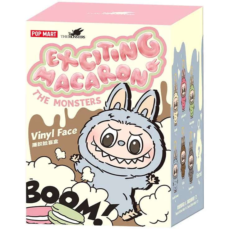 Pop Mart The Monsters Tasty Macarons Vinyl Figure Blind Box (Random Design, 6.7 in) dyq7d