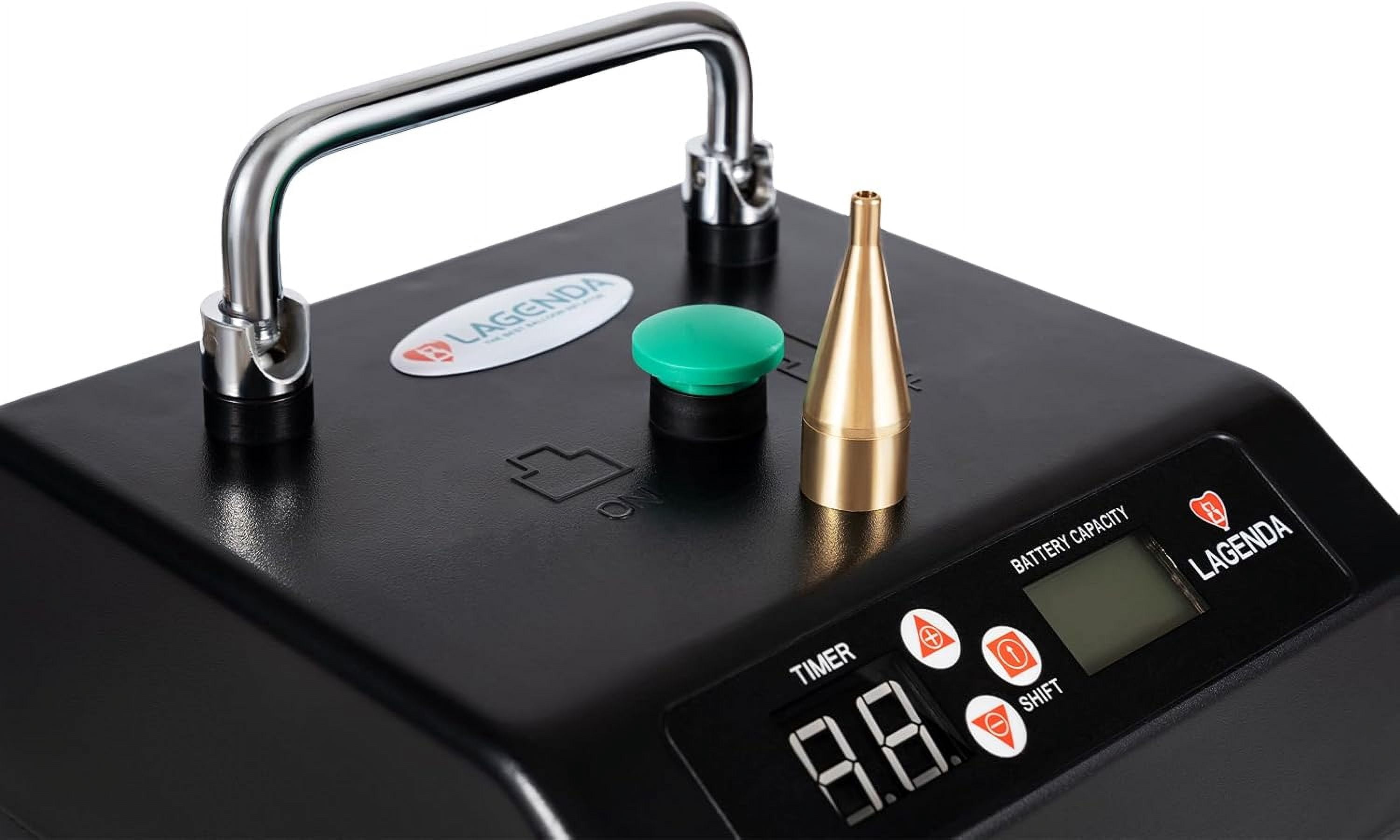 Lagenda B231 Electric Balloon Inflator Pump with Digital Timer for Party Decoration (Black, 1 Unit) 94khm