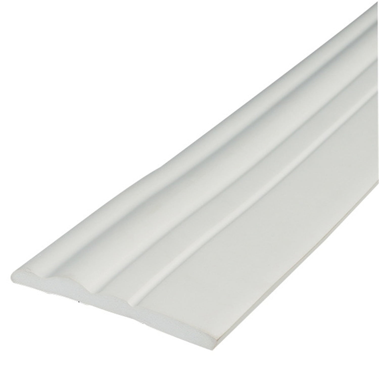 Bexikou Flexible Baseboard Trim, Self-Adhesive Wall Molding for Floor and Corner Protection (White, 16.4 ft x 4.9 in) 8k2hb