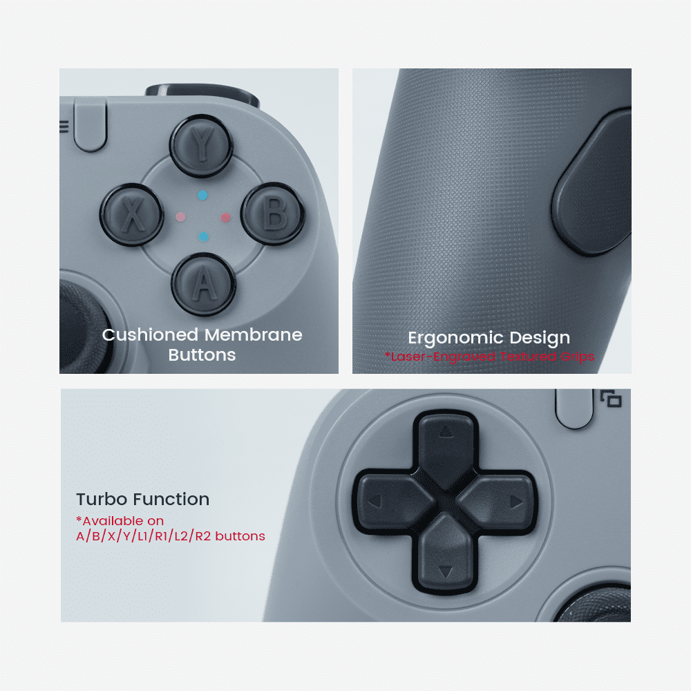 GameSir Tegenaria Lite Wired Gaming Controller with Hall Effect Sticks and Mappable Back Buttons (White) phj2b