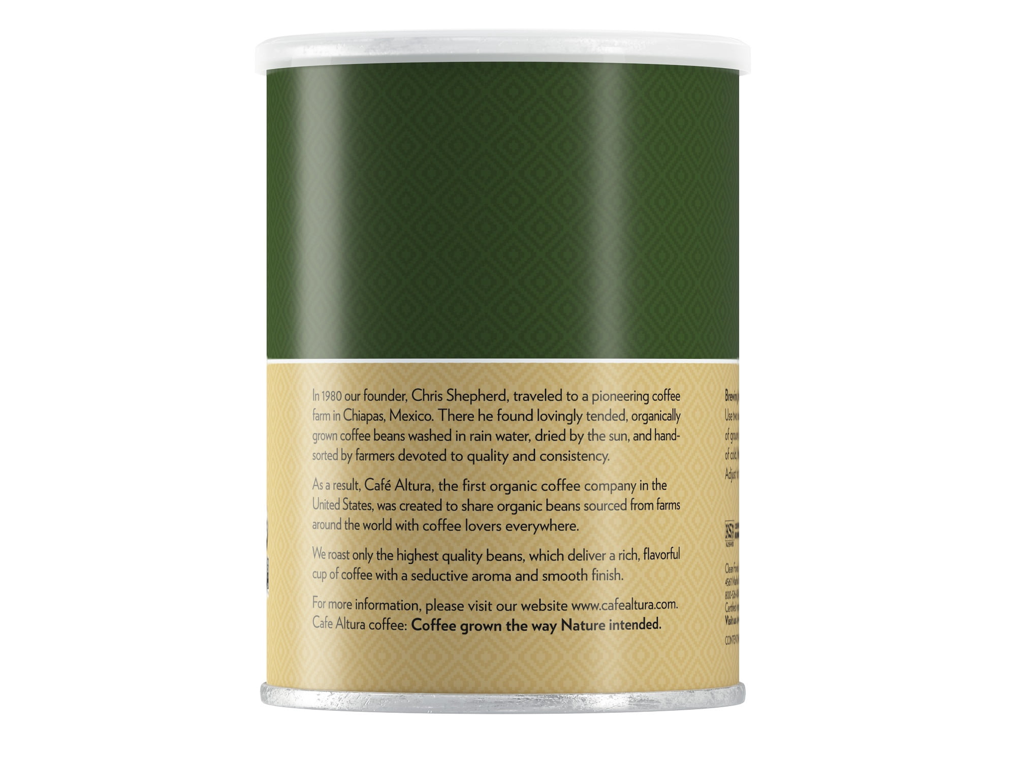 Cafe Altura Organic Ground Coffee, French Roast (Dark Roast, 12 oz) k4wt7