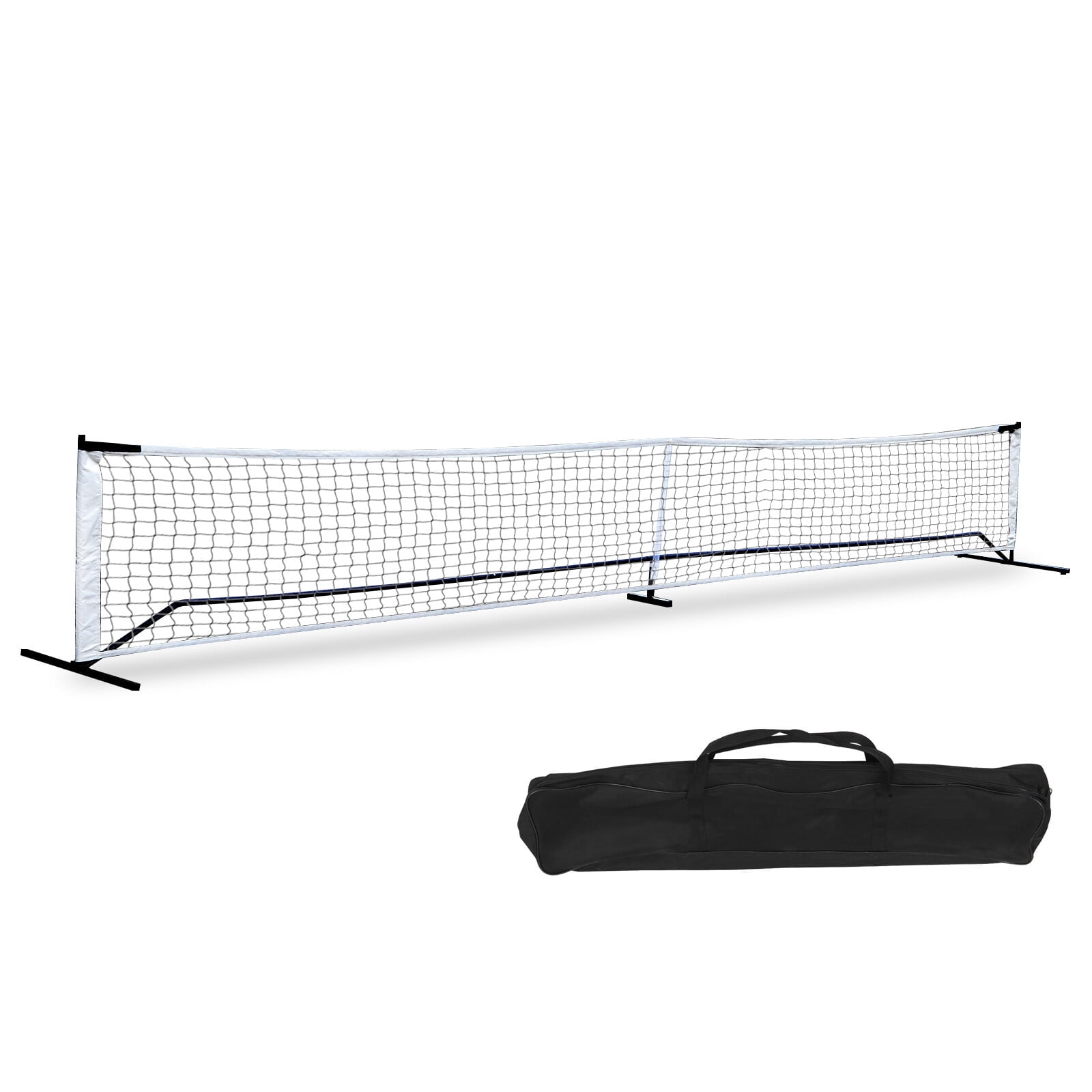 ZenSports Portable Pickleball Net Set, Regulation Size Outdoor Court Equipment (White, 22 ft) bprkj