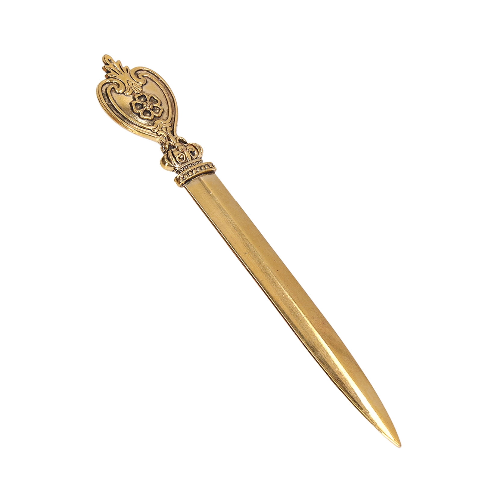 Mgaxyff Retro Elegant Letter Opener, Decorative Zinc Alloy Envelope Slitter (Gold, 6 in) mpr8m
