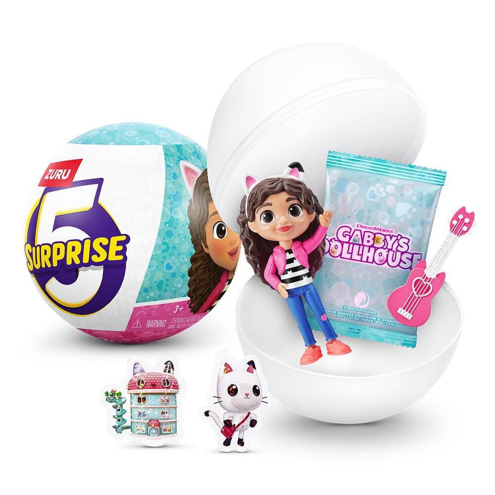 ZURU 5 Surprise Mini Brands Gabby's Dollhouse Mystery Pack (Collectible Toy, 1 Pack) syo5y