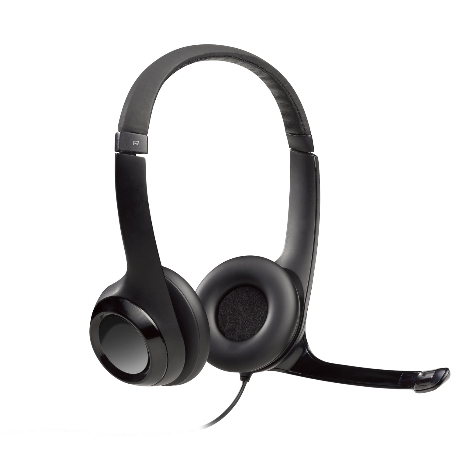 Logitech H390 Wired USB Headset with Noise-Cancelling Microphone and In-Line Controls (Black, 6.23 ft Cable) 1s6g6
