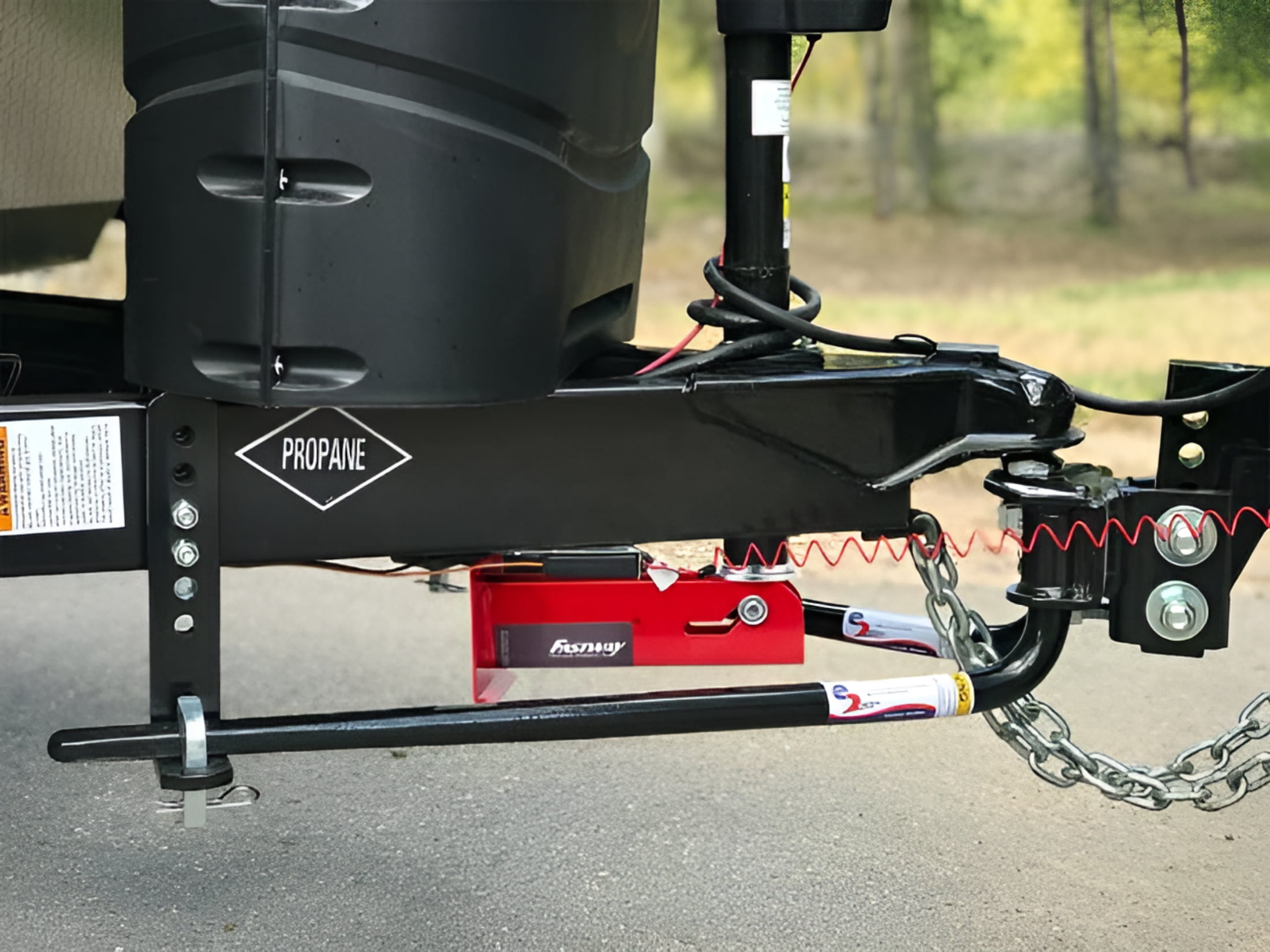 Fastway Trailer Flip Automatic Jack Foot (Red, 6 in Extension) bp4da