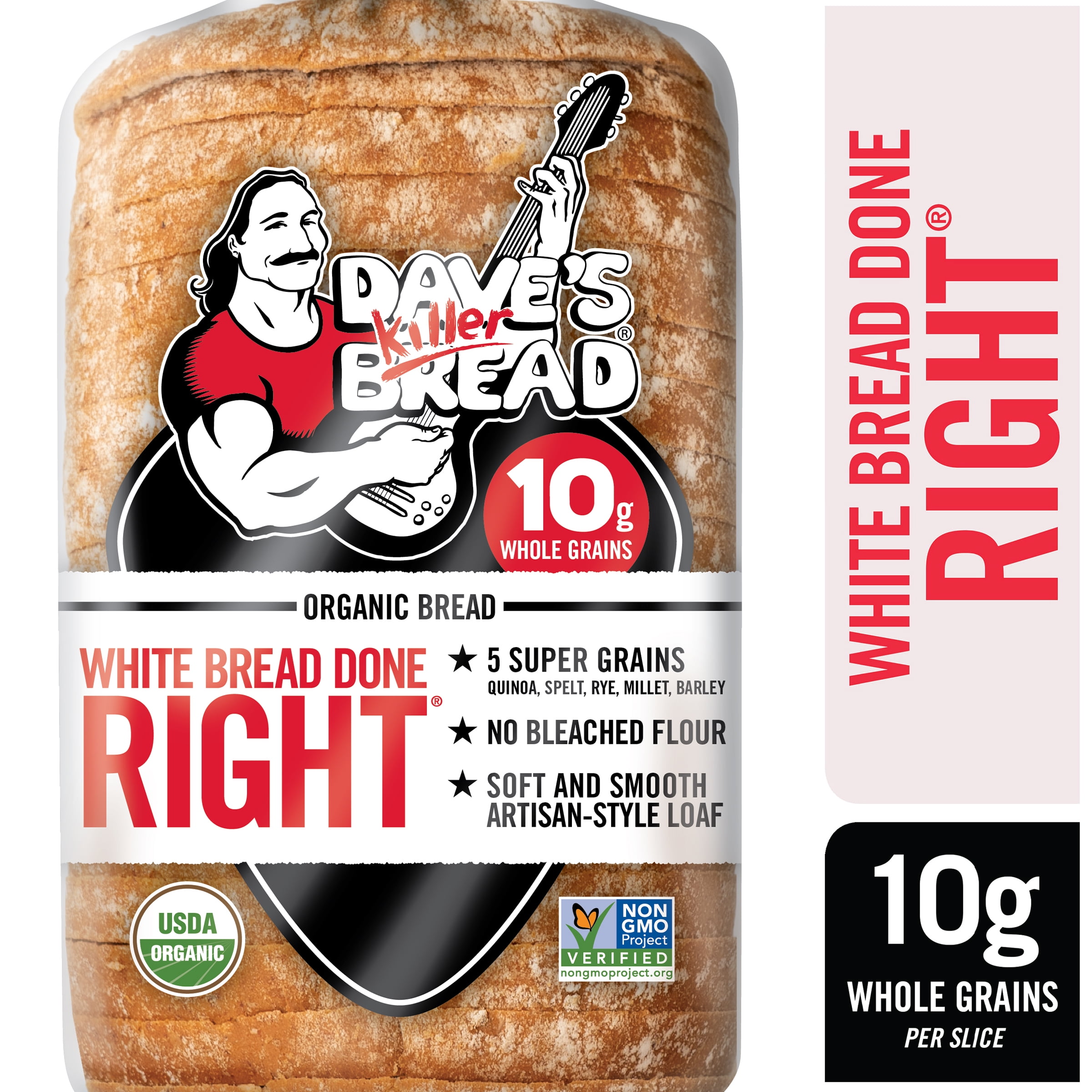 Dave's Killer Bread White Bread Done Right Organic Sliced Bread (White, 24 oz) wm2ew