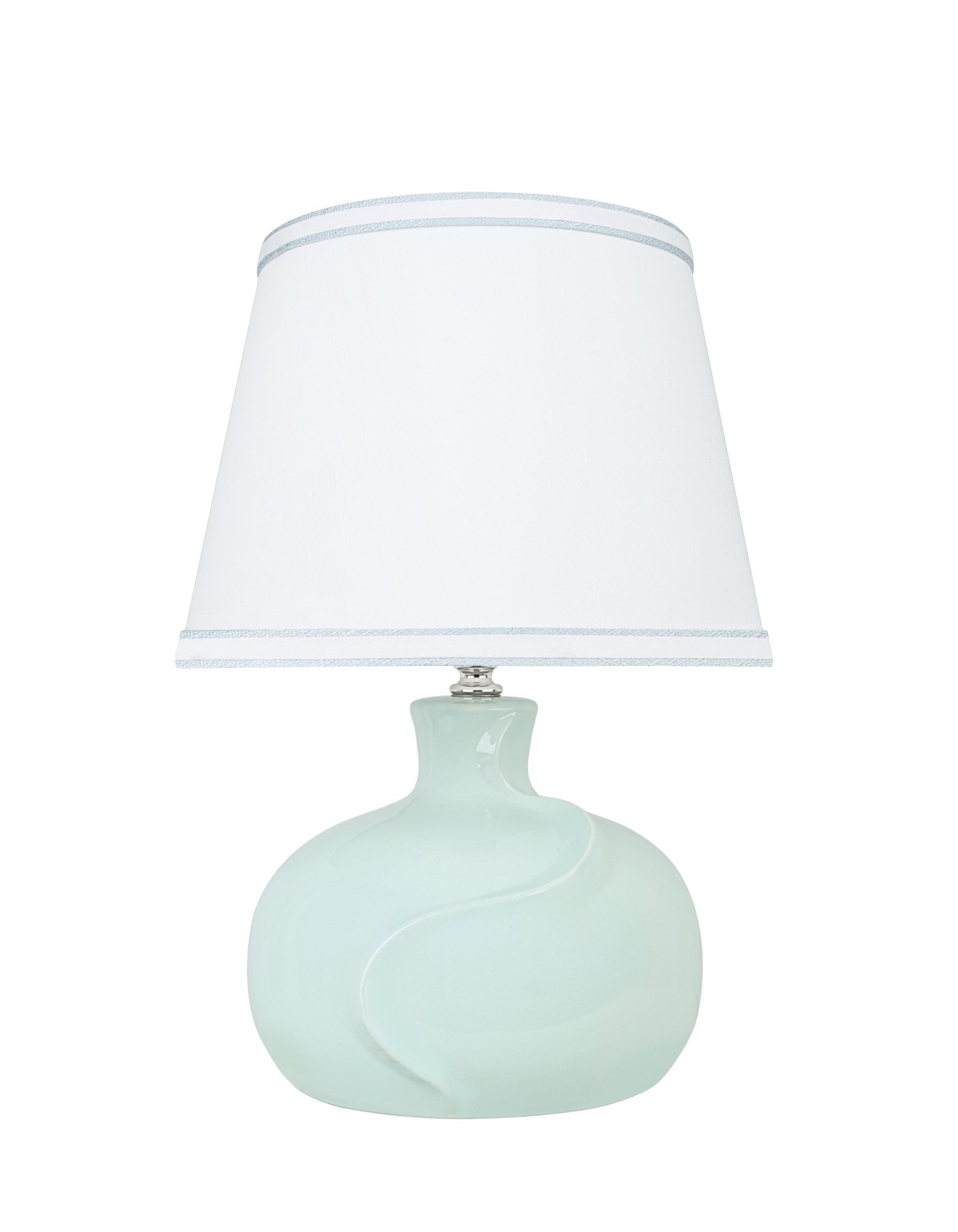 Aspen Creative Ceramic Table Lamp with Empire Shade (Mint, 14.5 in Height) 53j9h