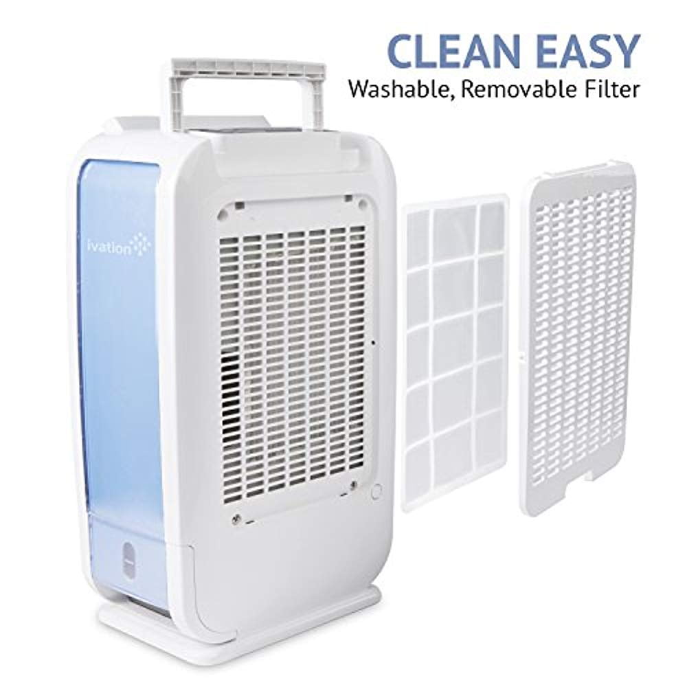 IVATION 13-Pint Desiccant Dehumidifier, Compact & Quiet Air Moisture Remover (White, 13 Pint) yvkti - Image 3