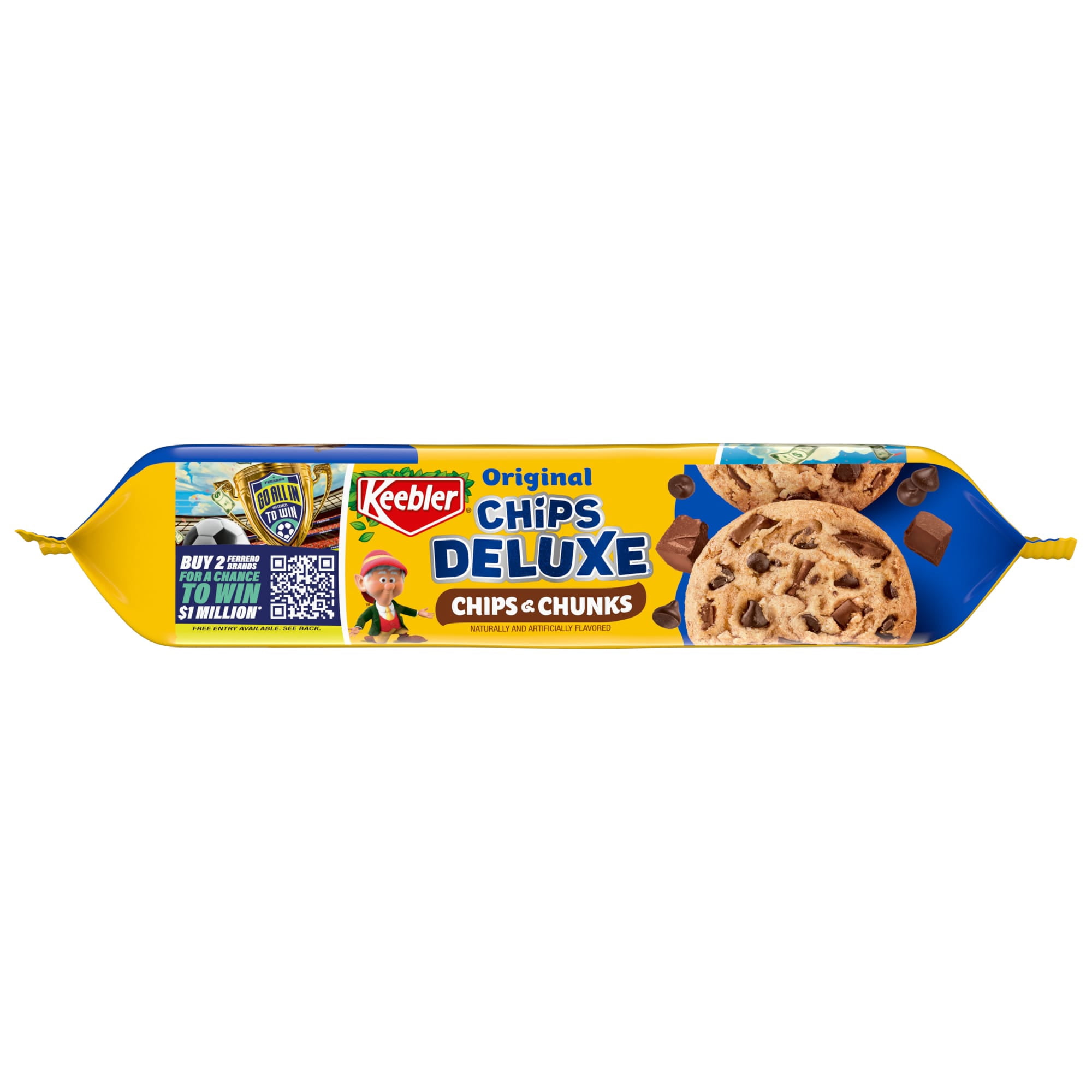 Keebler Chips Deluxe Cookies, Chocolate Chip & Fudge Chunks (11.2 oz) sea93