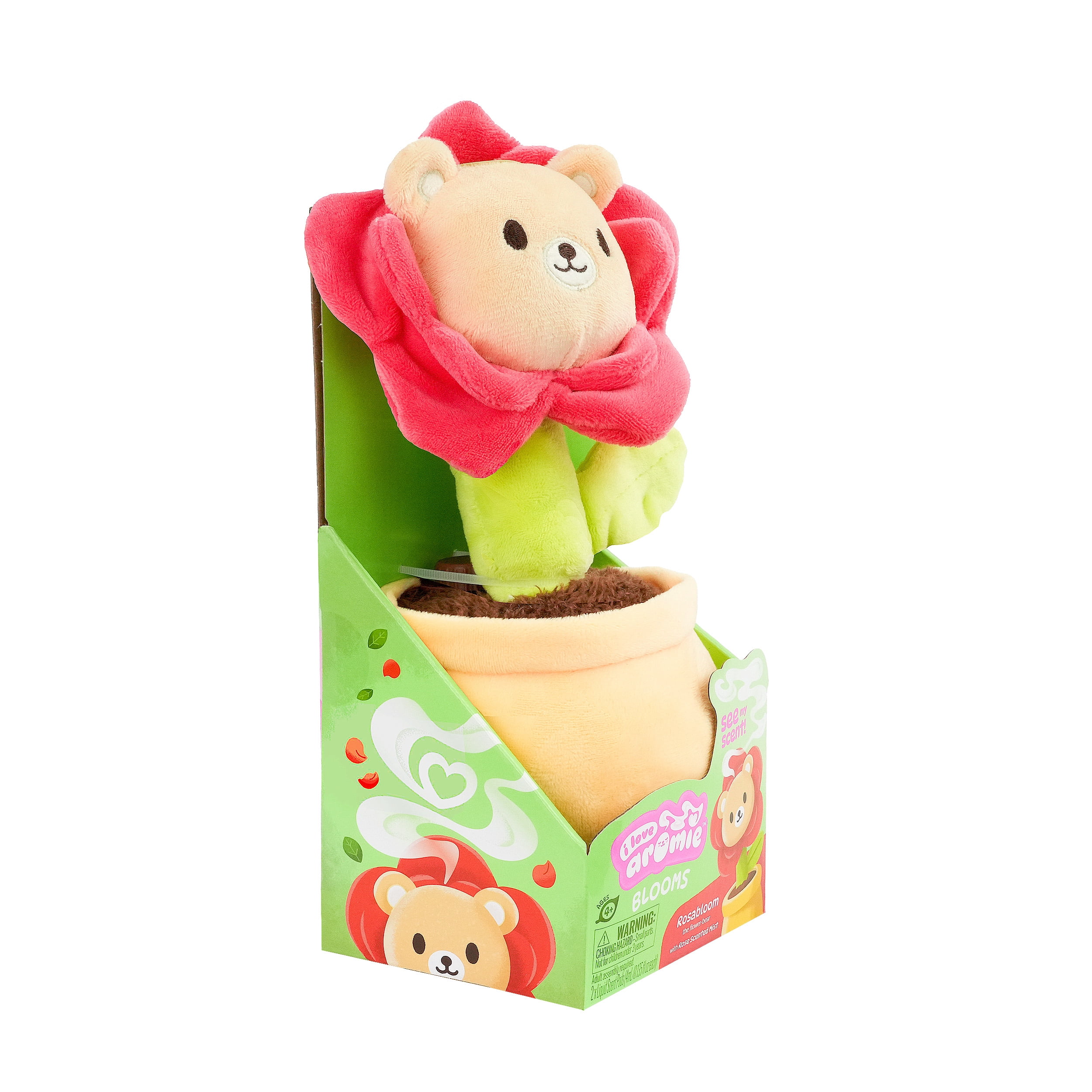 ToyMonster I Love Aromie Rosa Bloom Rose Scented Flower Plush with Visible Magic Mist (Pink, 10.6 in H) cjole
