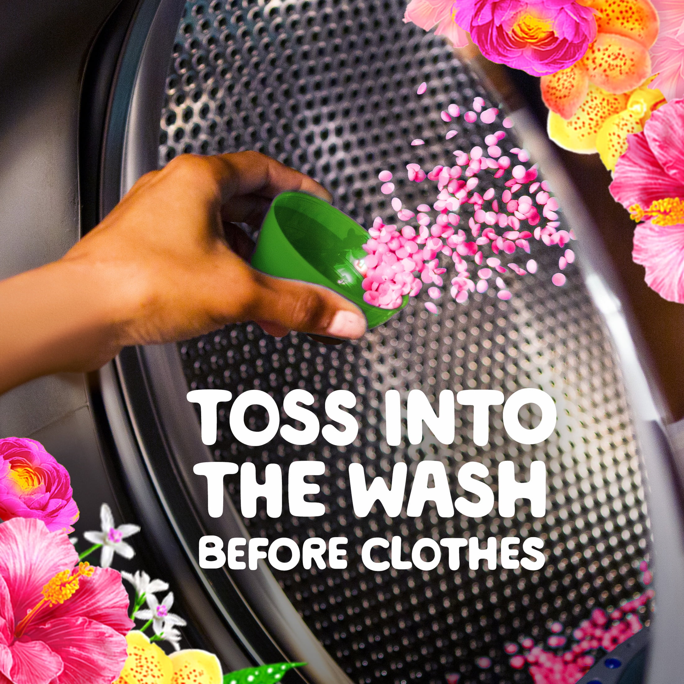 Gain In-Wash Laundry Scent Booster Beads, Hibiscus Hula Fragrance (24 oz) isle4