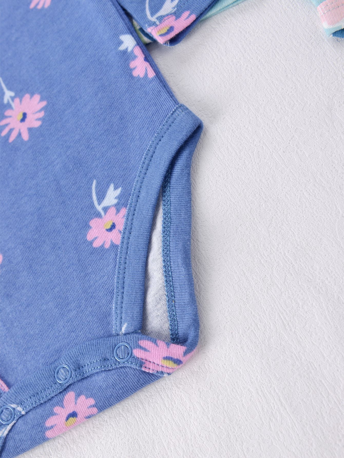 Bellafa Infant Girls Long Sleeve Organic Cotton Bodysuits (Floral Unicorn, 2-Pack) apdhh
