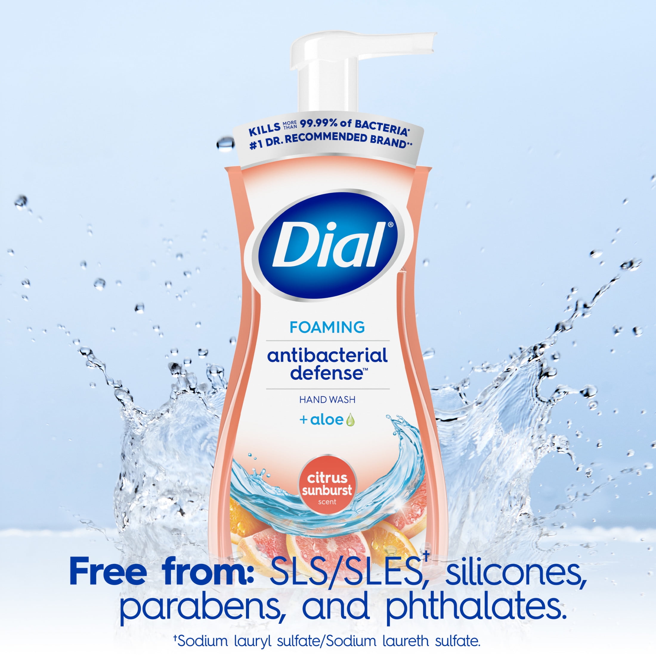 Dial Antibacterial Defense Foaming Hand Soap, Citrus Sunburst Scent (7.5 fl oz) wty5j - Image 4