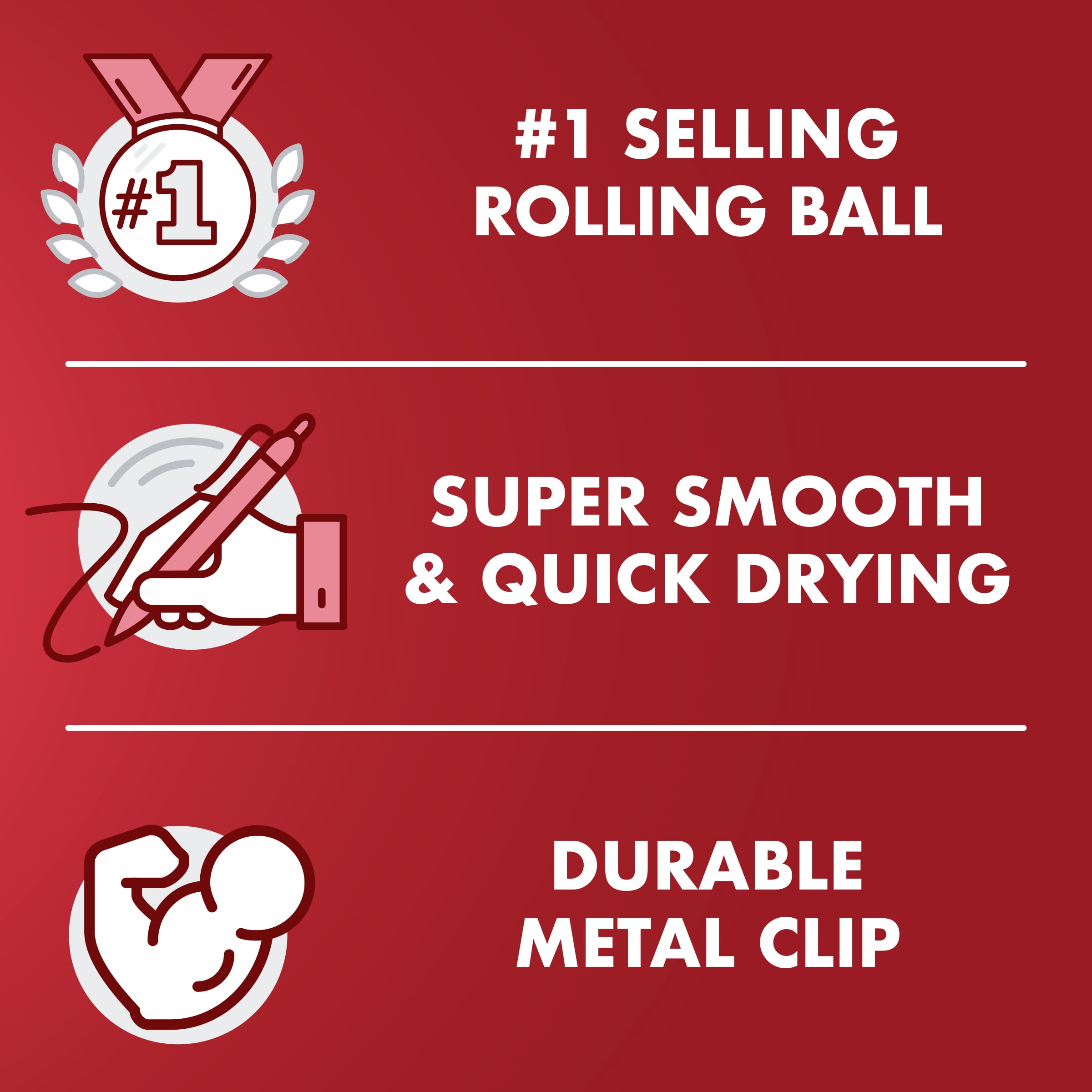Pilot Precise V5 RT Retractable Rolling Ball Pens (Red, 4 Count) zcilb