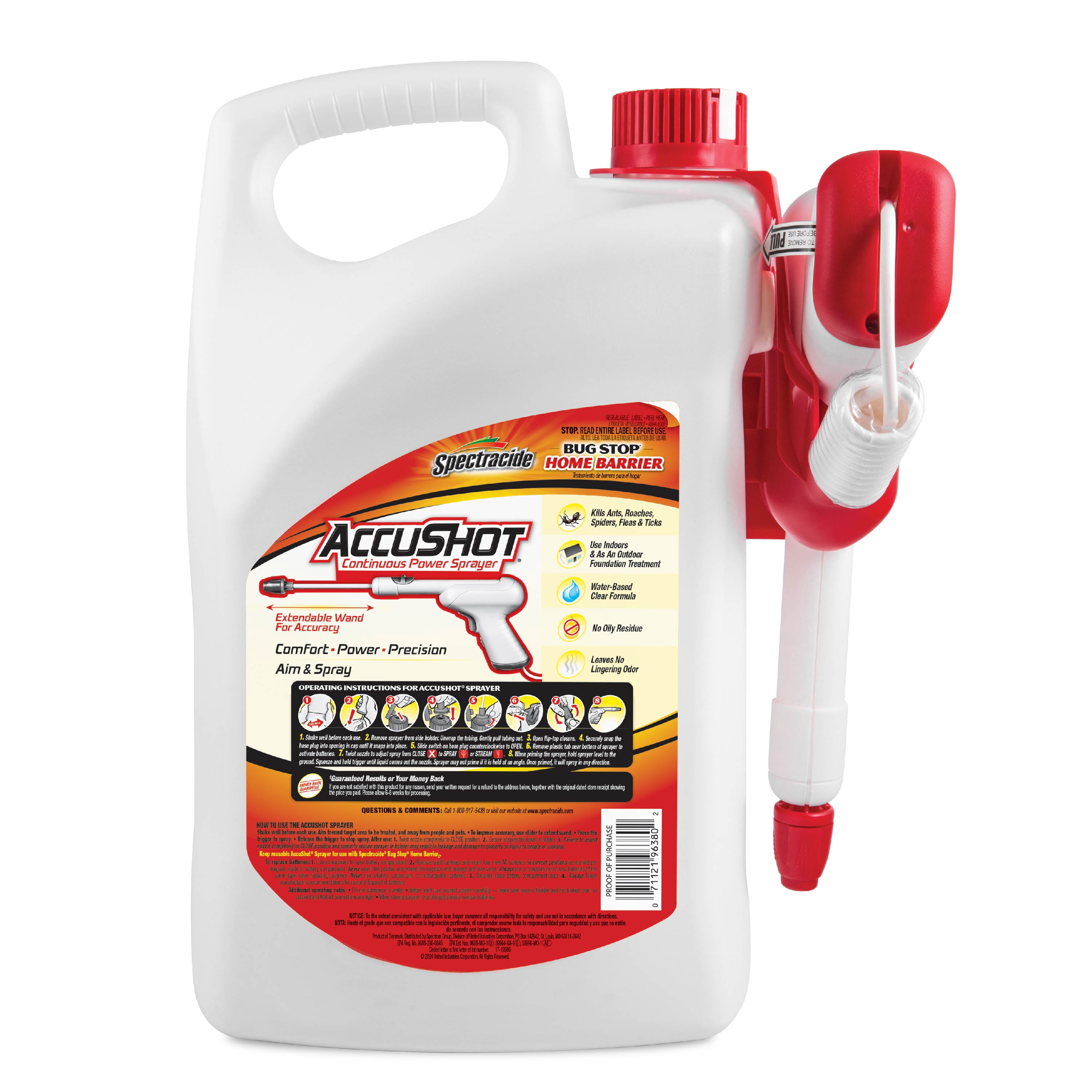 Spectracide Bug Stop Home Barrier Insect Killer with AccuShot Sprayer (170.24 fl oz) 89wng