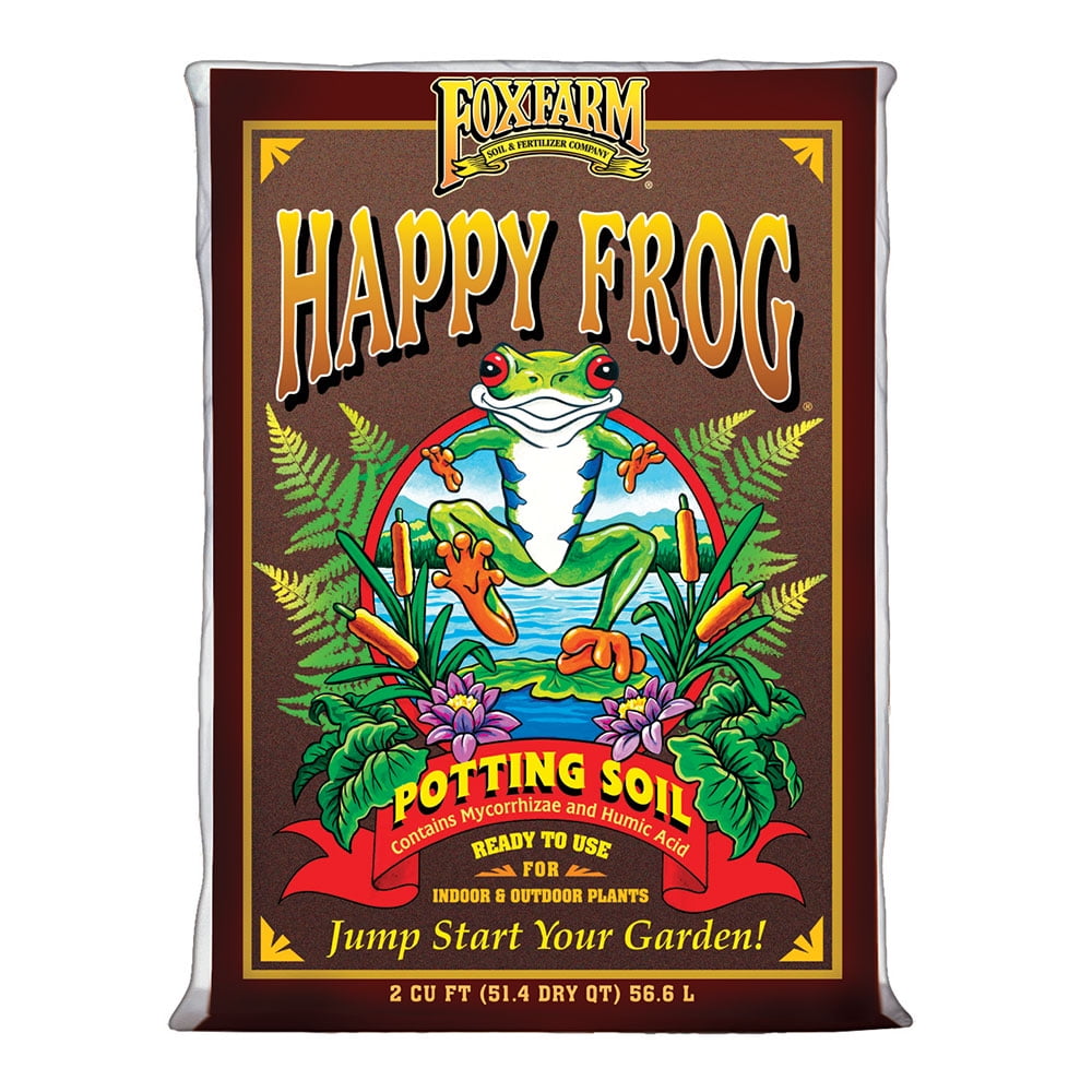 FoxFarm Happy Frog Organic Potting Soil Mix for Indoor and Outdoor Plants (1.5 cu ft, 10 Pack) 6a8yn