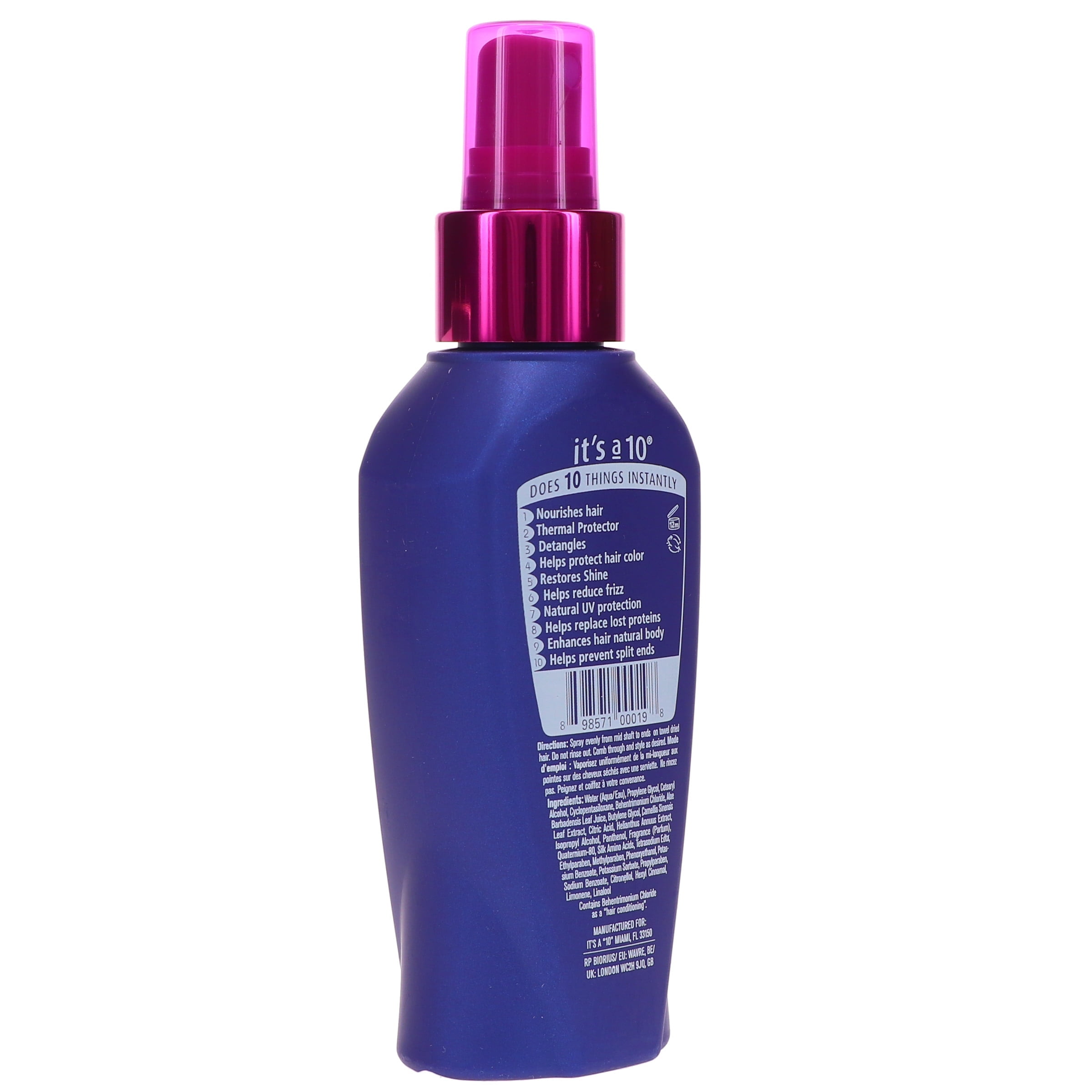 It's a 10 Miracle Leave-In Conditioner Spray for Hair Repair and Frizz Control (4 oz) ykju3
