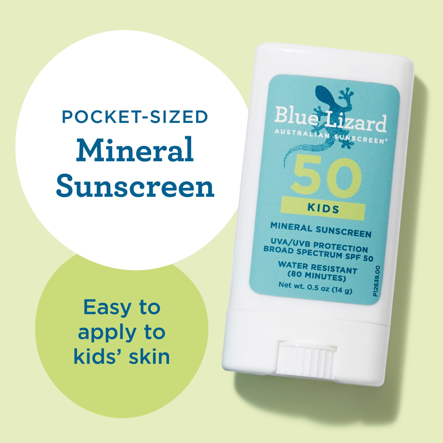 Blue Lizard Kids Mineral SPF 50 Sunscreen Stick (Blue, 0.5 oz) tfskl