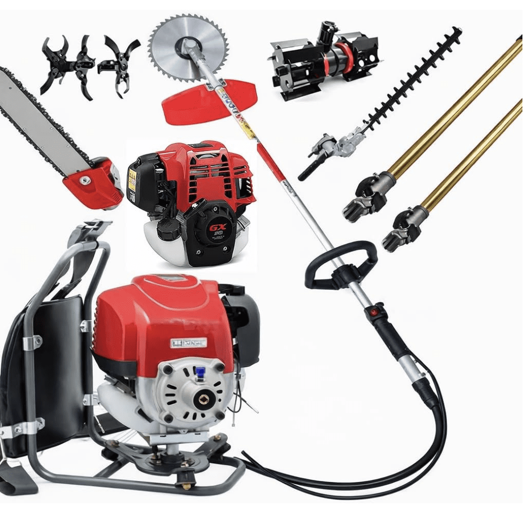 CHIKURA GX50 Backpack Gas Brush Cutter 4-Stroke Lawn Mower Weed Eater Cultivator (33.8 fl oz) 14pin