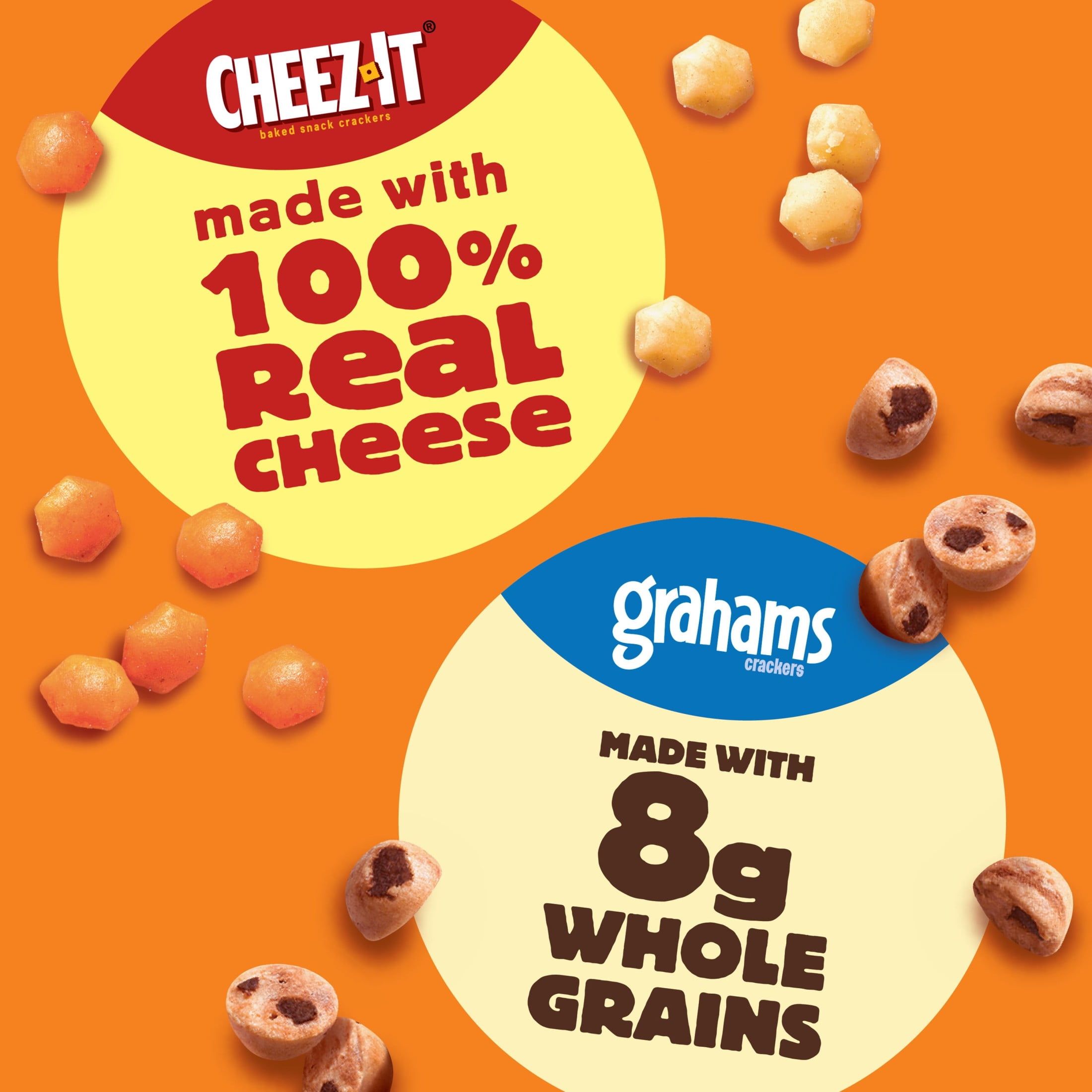 Cheez-It Gripz Variety Snack Pack, Baked Mini Crackers and Grahams (9 oz, 10 Count) fupnh