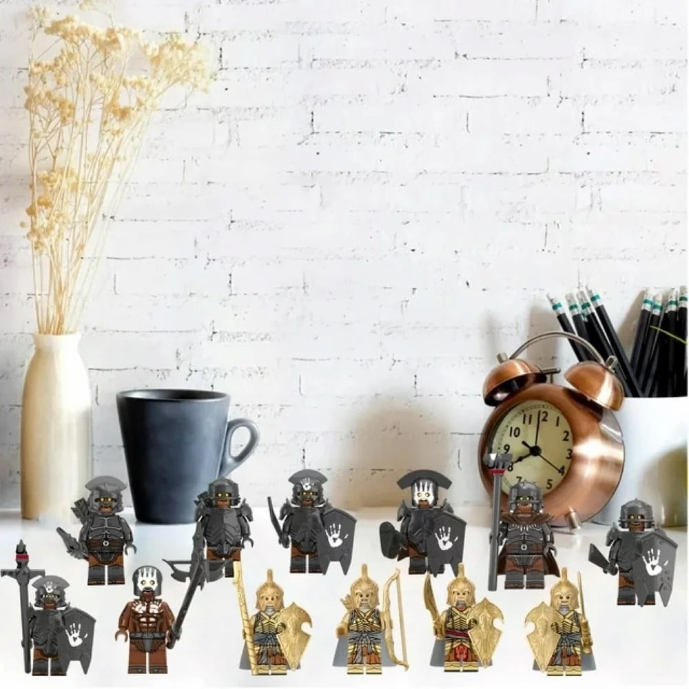 Generic Medieval Orc Legion Minifigure Set (14 Piece Building Block Toy Pack) i2xzh