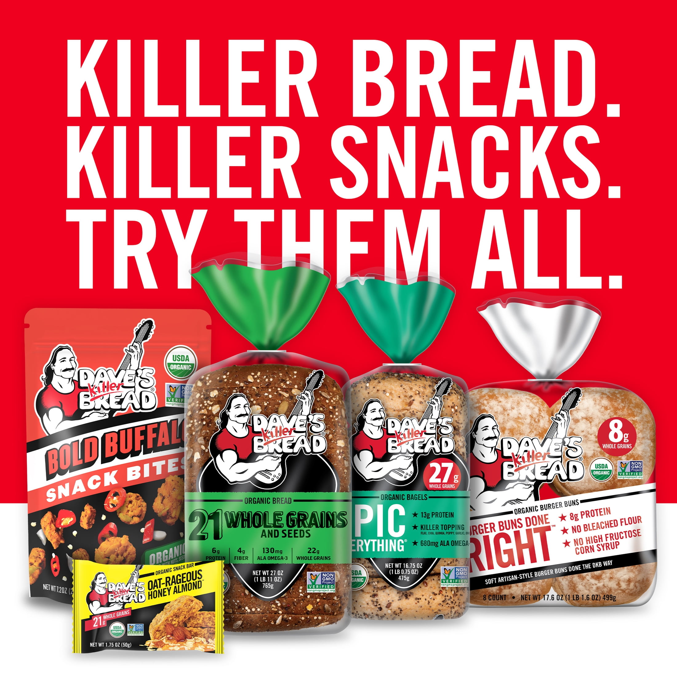 Dave's Killer Bread Cinnamon Raisin Remix Organic Bagels (5 Count) i1ih5