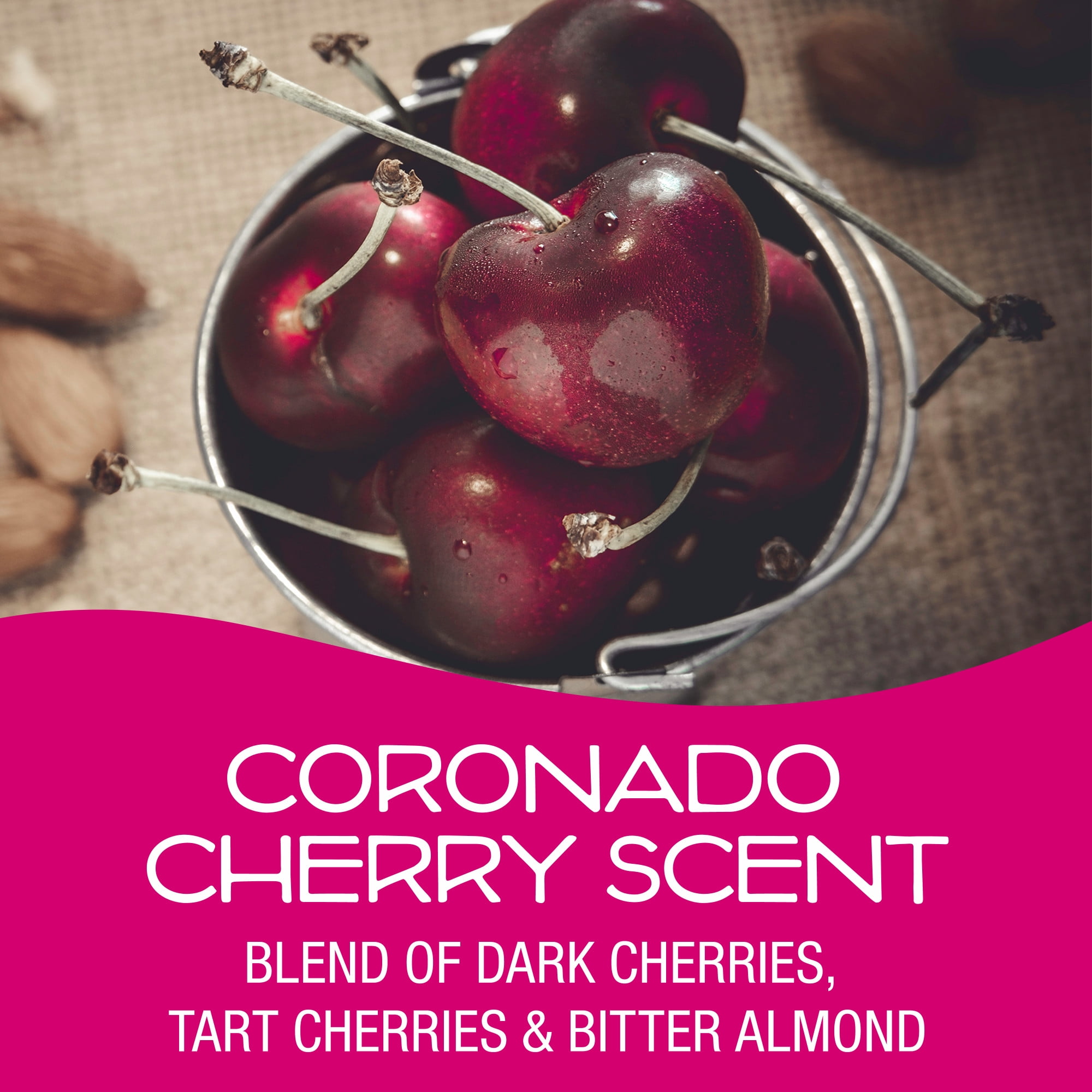 California Scents Car Air Freshener, Long-Lasting Fragrance Control Lid (Coronado Cherry, 1.5 oz) bcpkw
