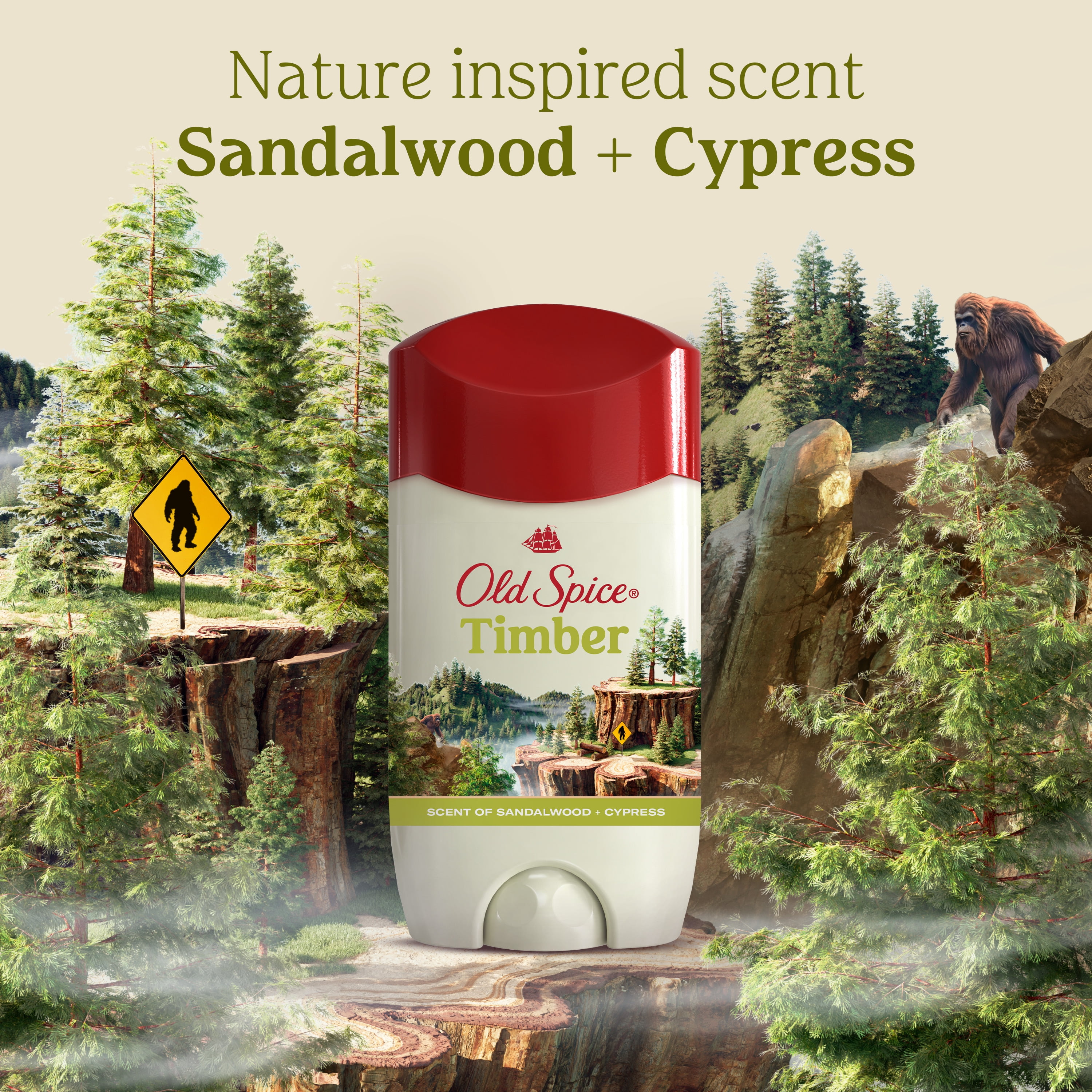 Old Spice Antiperspirant Deodorant for Men, Invisible Solid, Timber & Sandalwood Scent (3.4 oz) k84g8