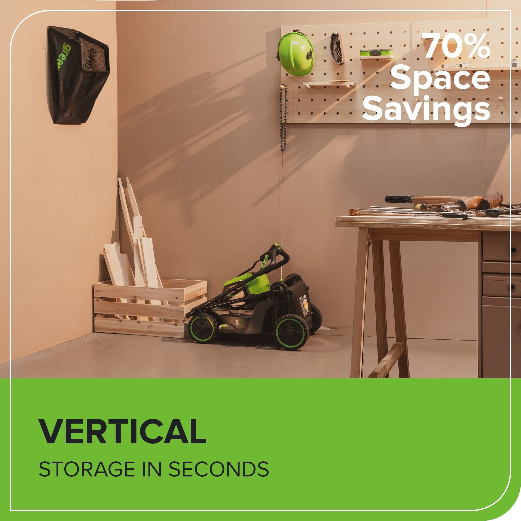 Greenworks 60V 17 in Cordless Push Lawn Mower with 4.0Ah Battery and Charger (Green, 17 in) 92kca