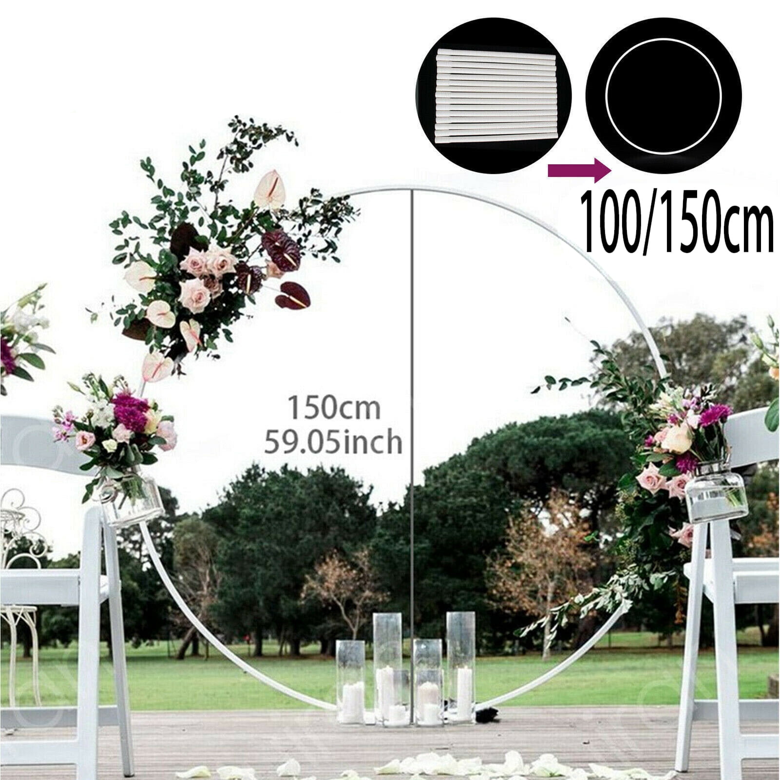 Walbest Balloon Arch Stand Kit for Party Decoration (Round, 59 in) 022rq