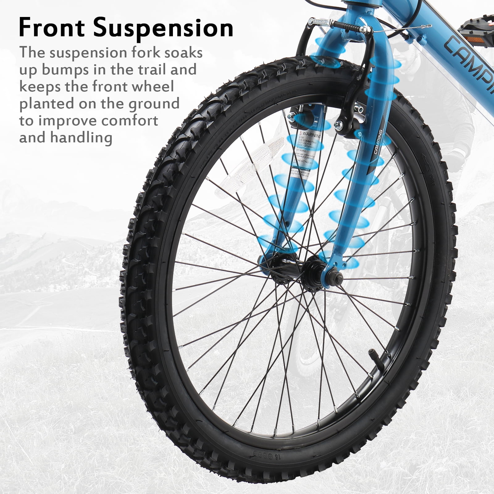 Ktaxon 20-inch Mountain Bike, 7-Speed Bicycle with Dual V-Brakes (Black, 20 in) xbvla