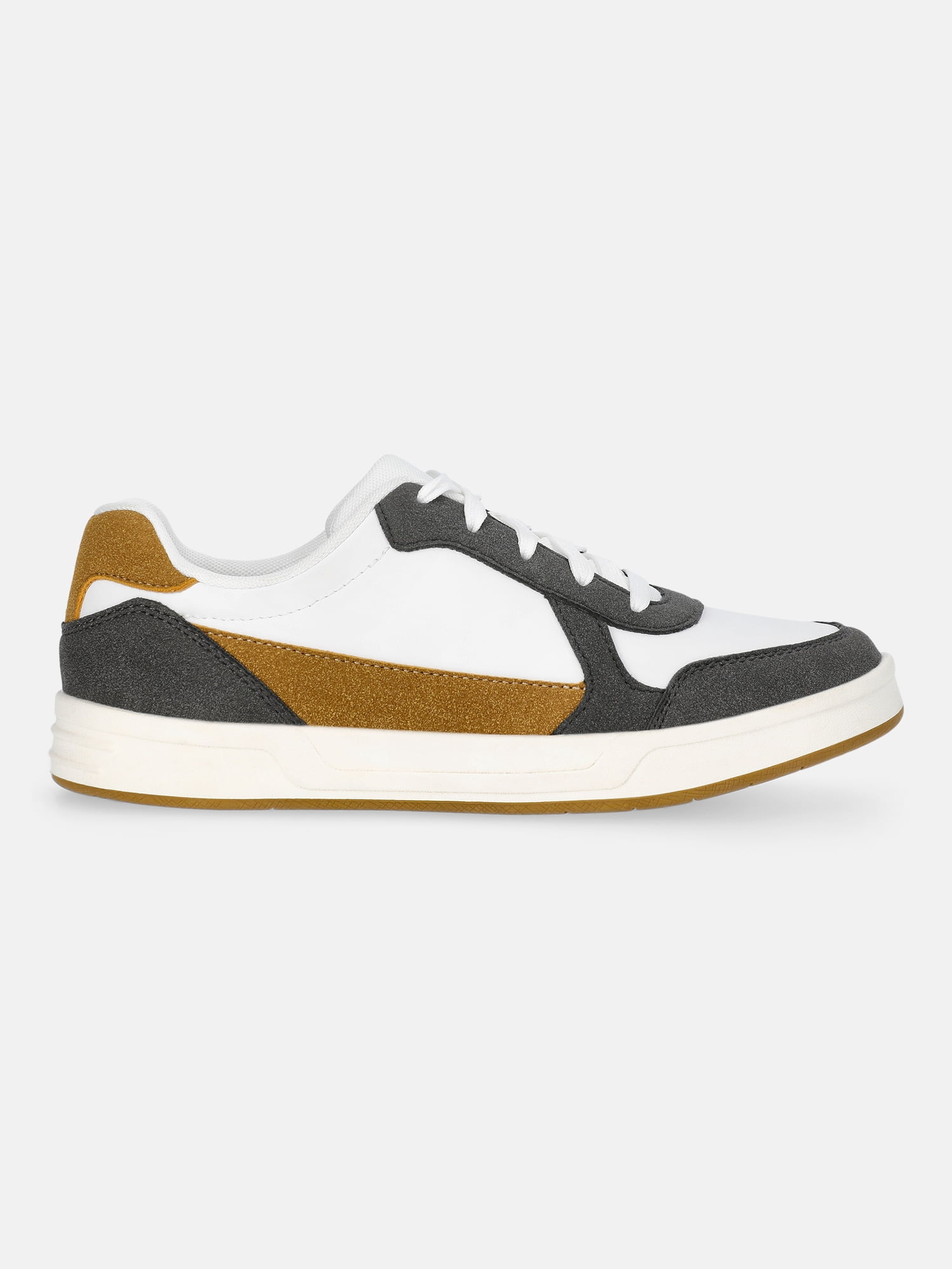 Weekend Academy Boys Court Sneakers Casual Lace-up Shoes (Brown, 4 US) 3ipgx