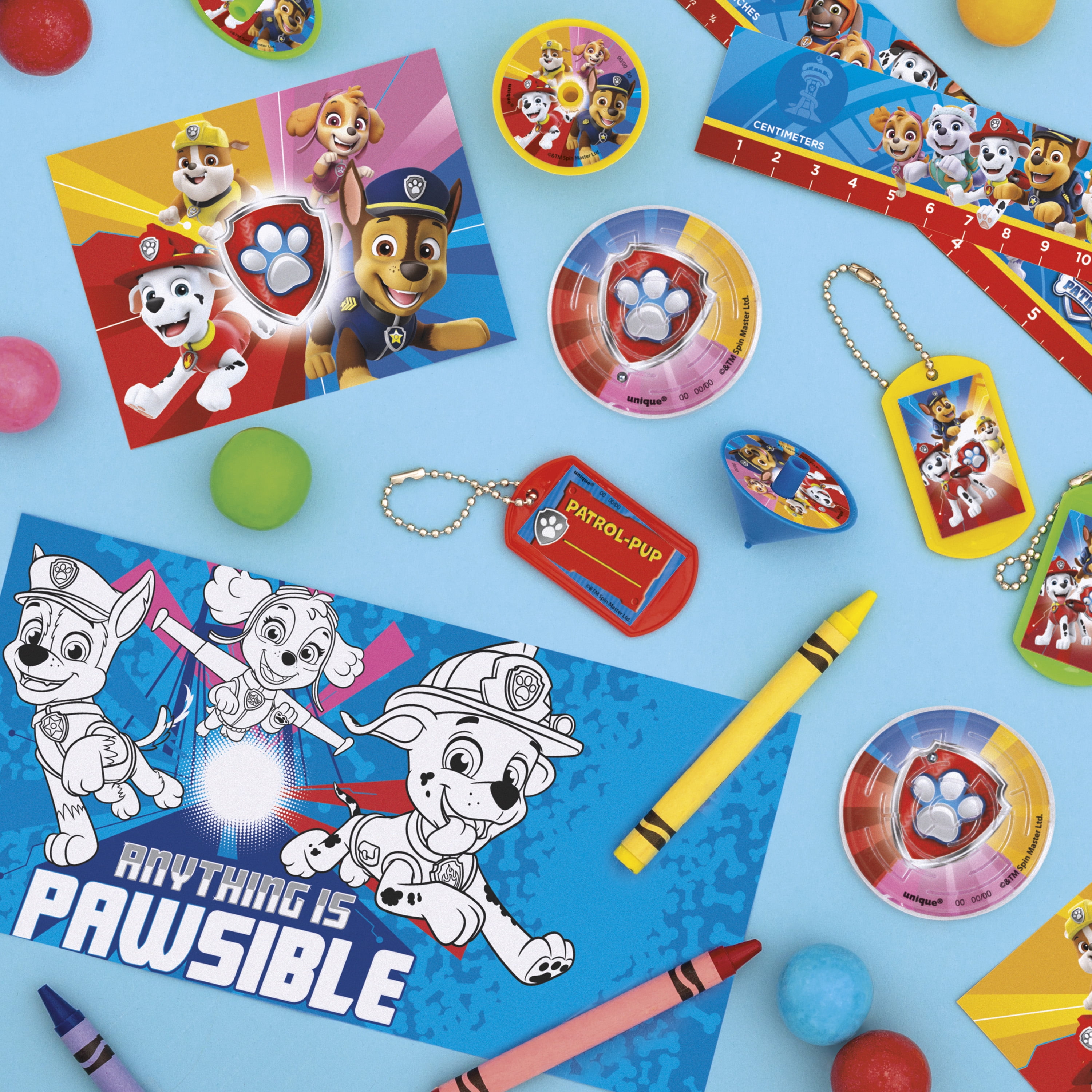 PAW Patrol Birthday Party Favor Kit, Kids Activity Set (48 Pieces) 3wwtu
