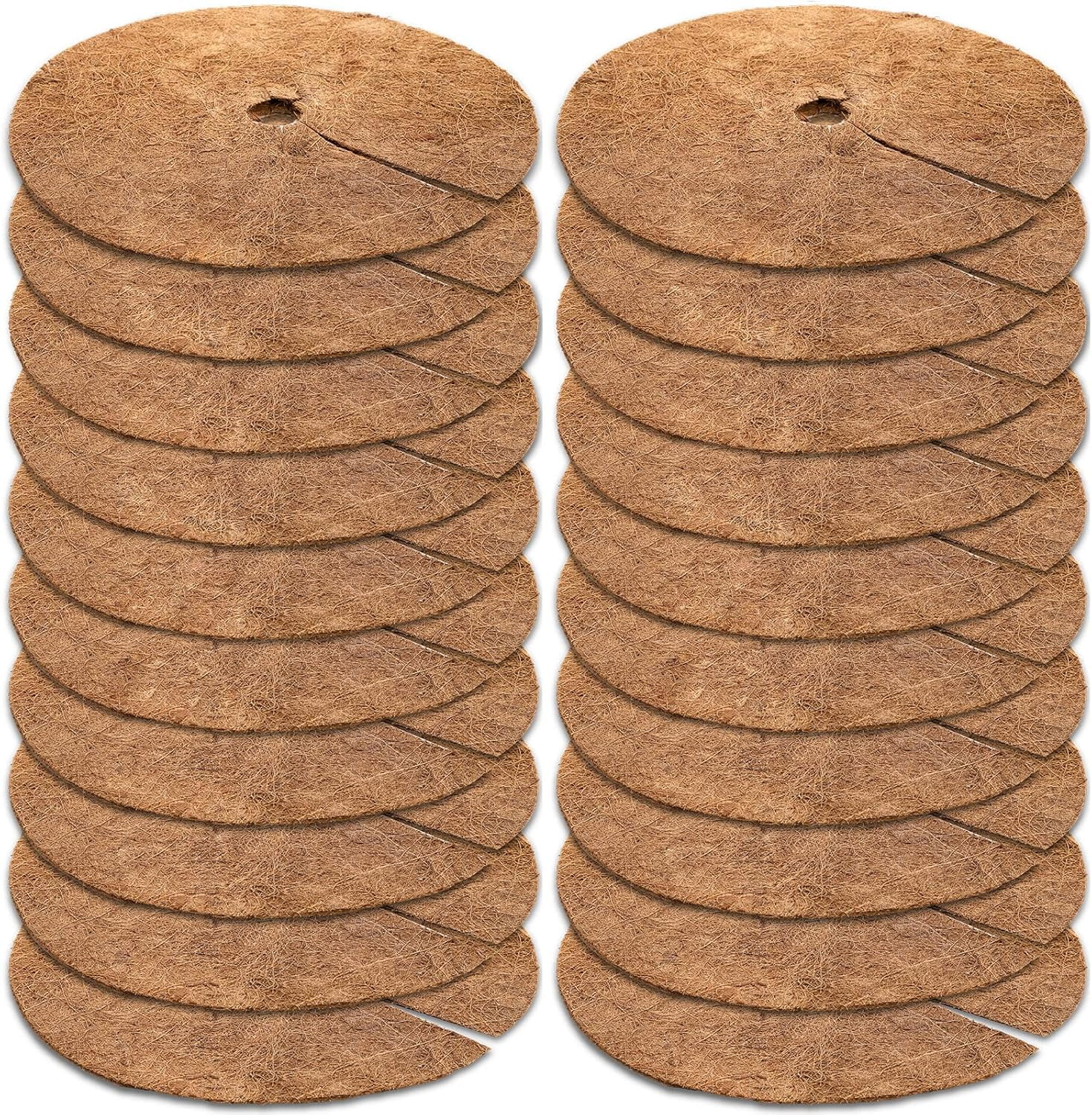 CD Natural Coco Coir Tree Mulch Ring Mat (12 in, 20 Pack) 6pp3h
