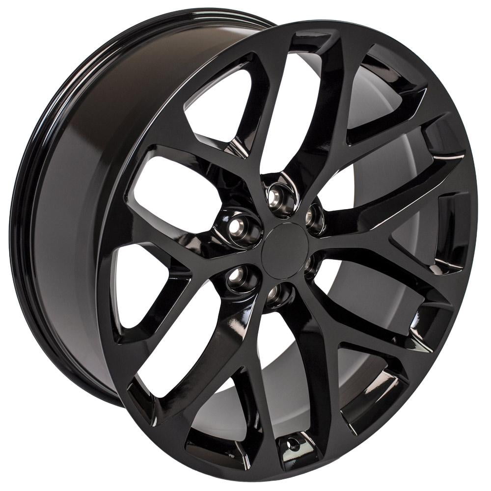 OE Wheels CV98 Snowflake Rim (Gloss Black, 24x10 in) 73saz