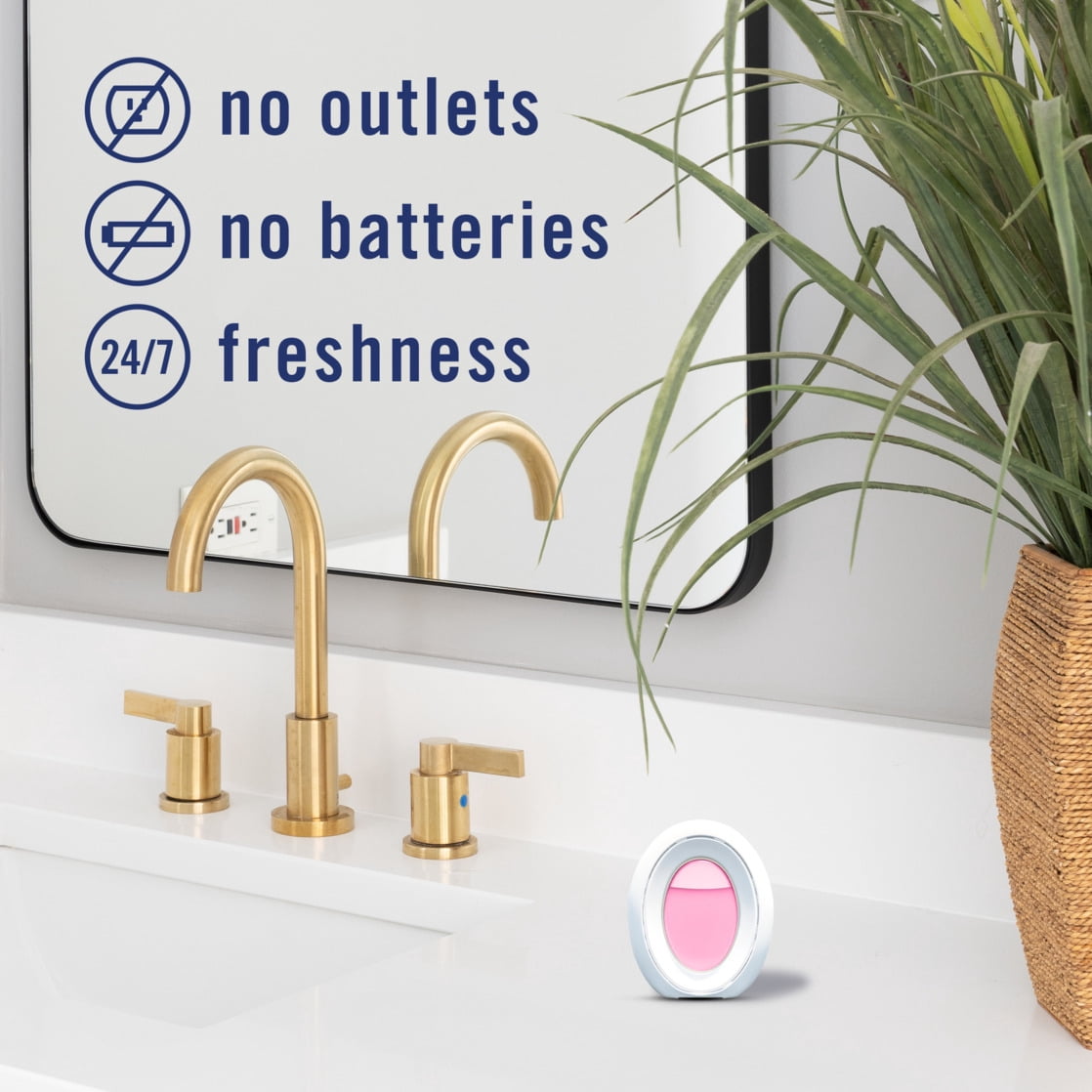 Febreze Bathroom Air Freshener Odor-Fighting Japanese Cherry Blossom Scent (2 Pack, 0.21 oz) ic8o2