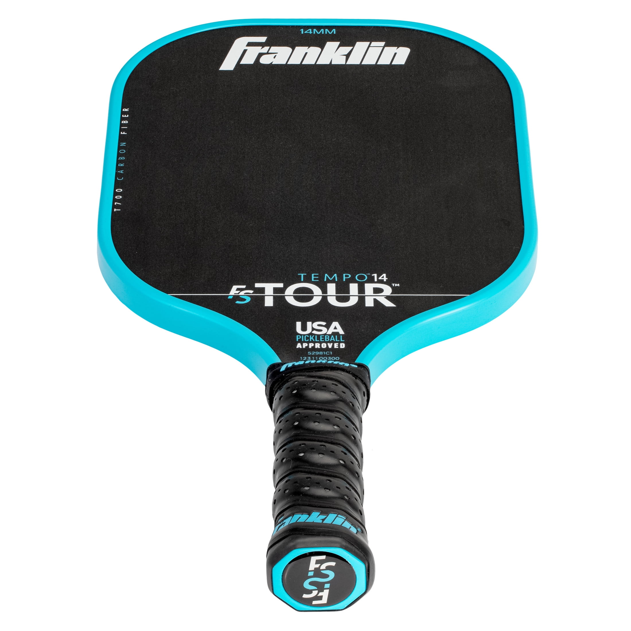 Franklin Sports FS Tour Series Pickleball Paddle - Carbon Fiber Surface - Professional Tournament Grade (Blue, 8.5 oz) wir4t