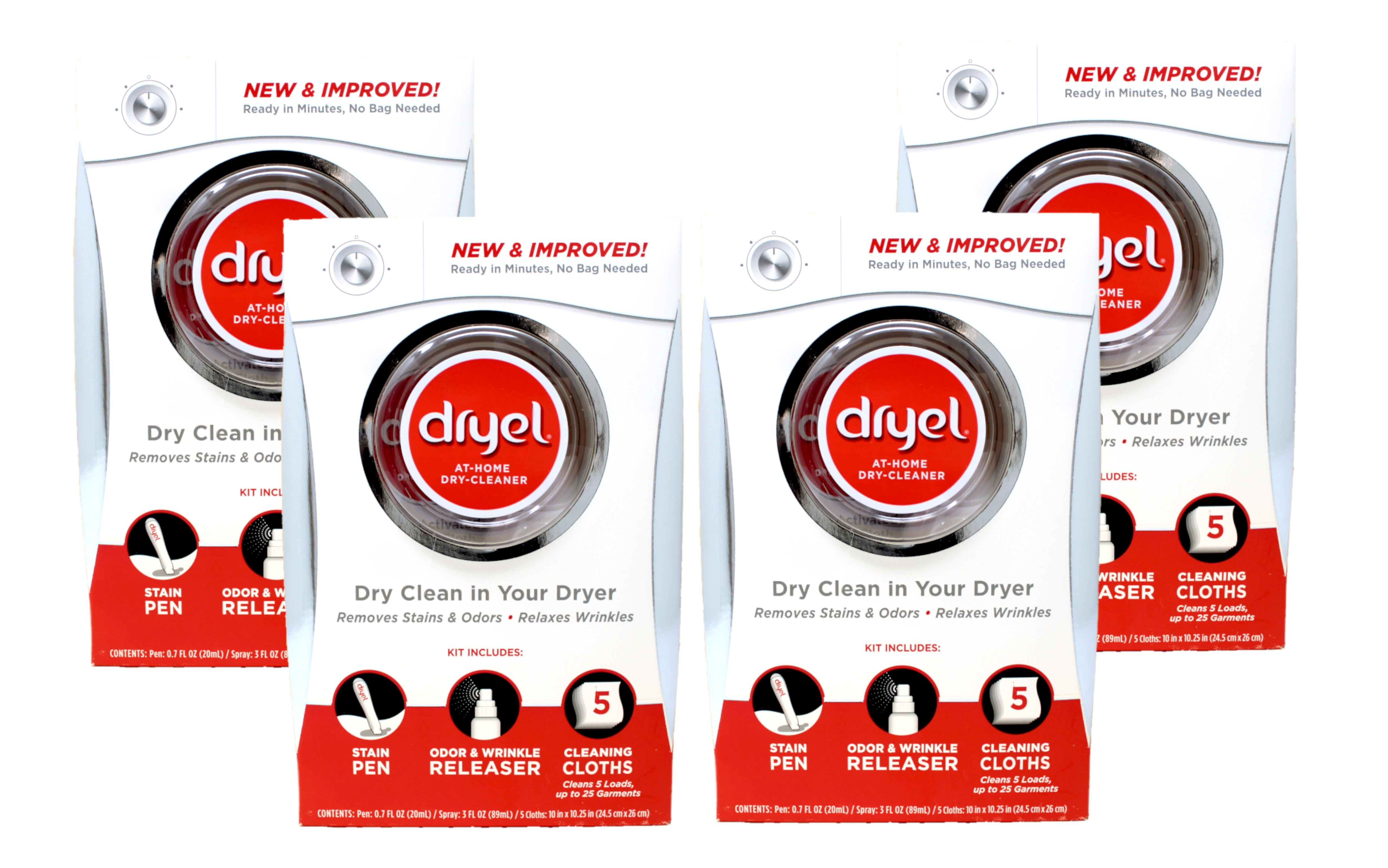 Dryel At-Home Dry Cleaner Starter Kit with Rapid Refresh Technology (4 Pack, 20 Loads) p3yoo