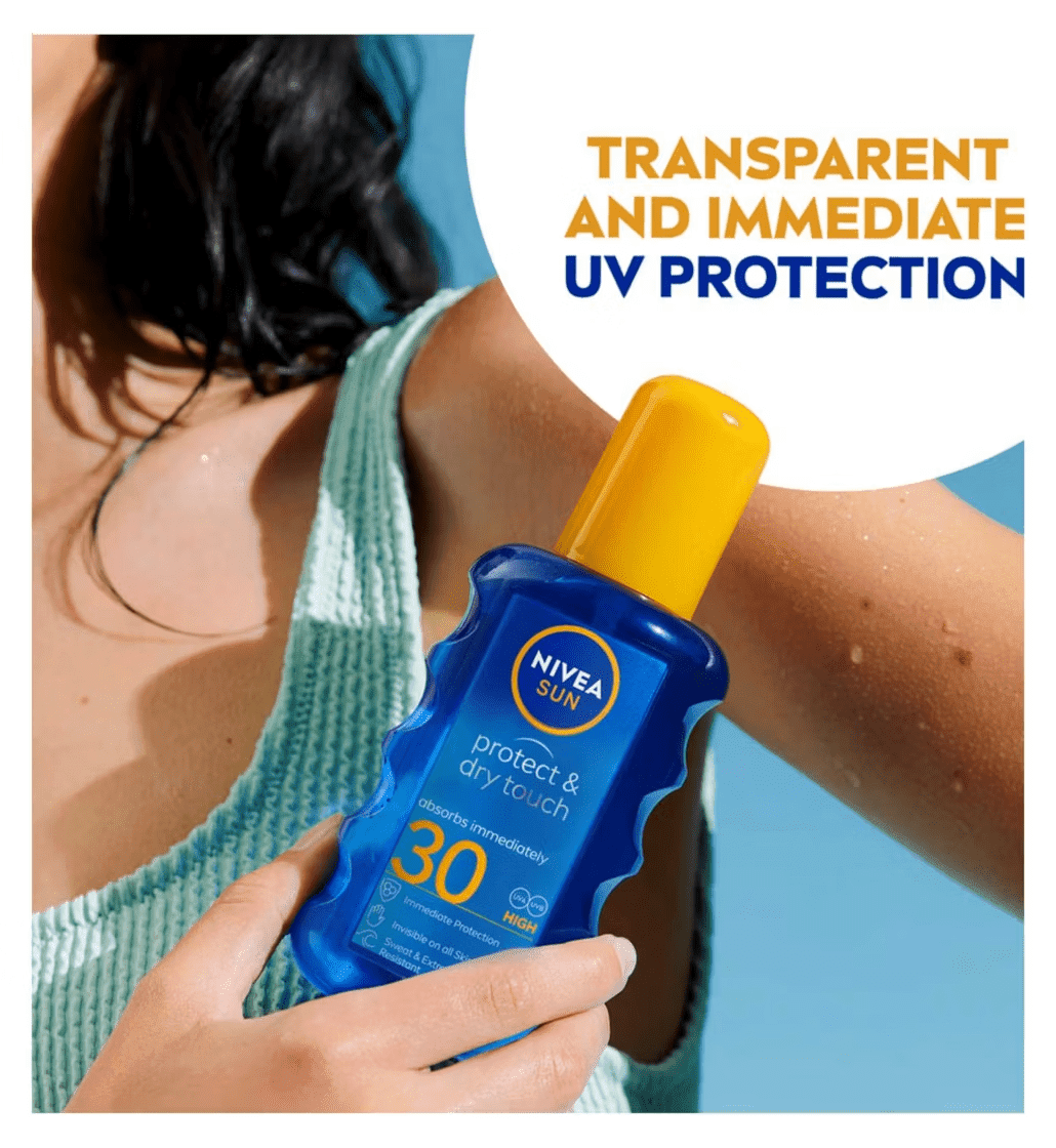 Nivea Sun Protect & Dry Touch Sunscreen Spray SPF 30 (6.8 fl oz) ftvb6
