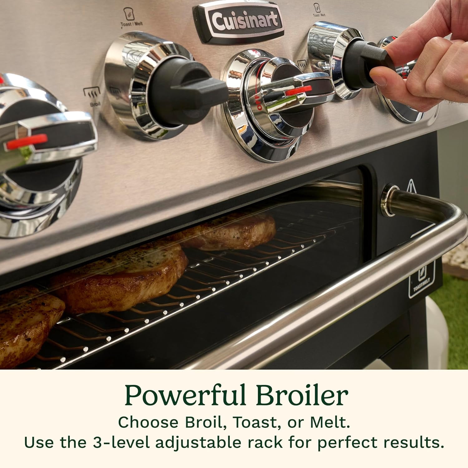 Cuisinart 28 in Outdoor Griddler and Broiler Combo, 2-in-1 Carbon Steel Flat-Top Grill with Hood (Black, 28 in) wvtl0