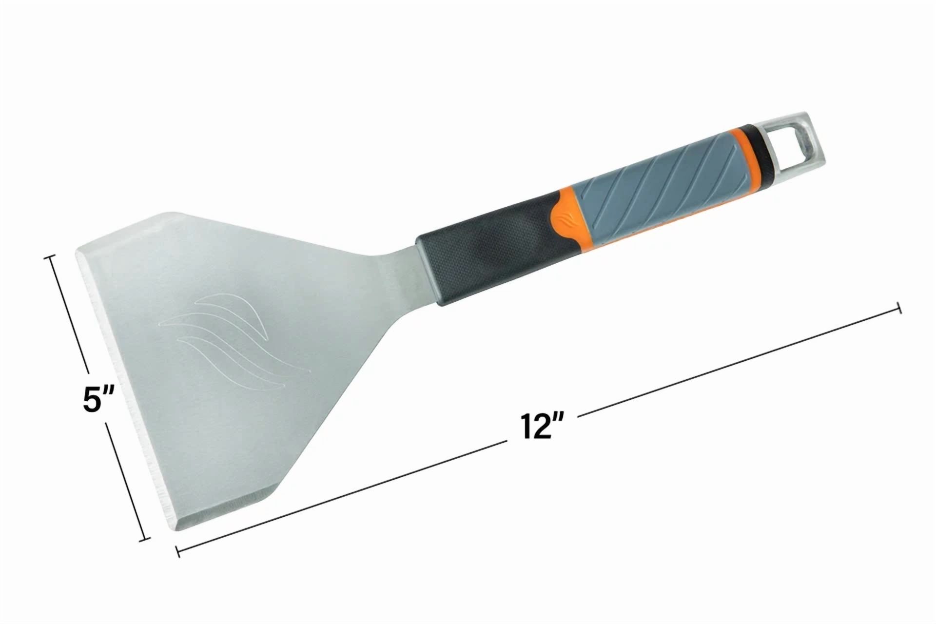 Knack Stainless Steel Griddle Scraper Heavy-Duty Kitchen Cleaning Tool (5 in) ldvuk - Image 2