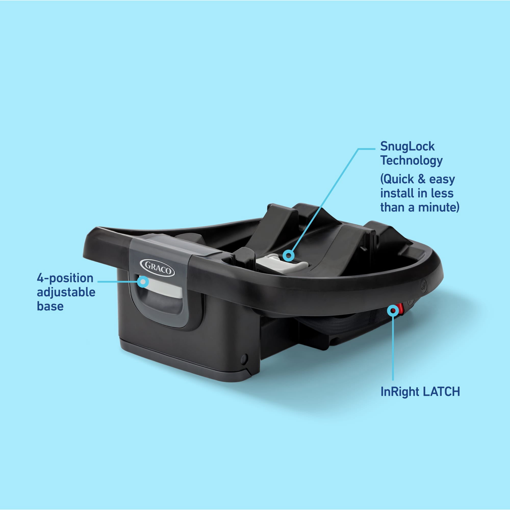 Graco GoMax Infant Car Seat Base (Black, 1 Count) 20o2e - Image 4