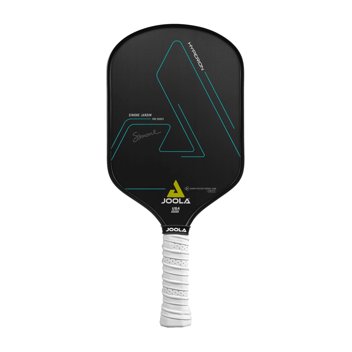 JOOLA Simone Jardim Hyperion CFS 14mm Swift Pickleball Paddle (Black, 16.5 in x 7.5 in) o6gxg
