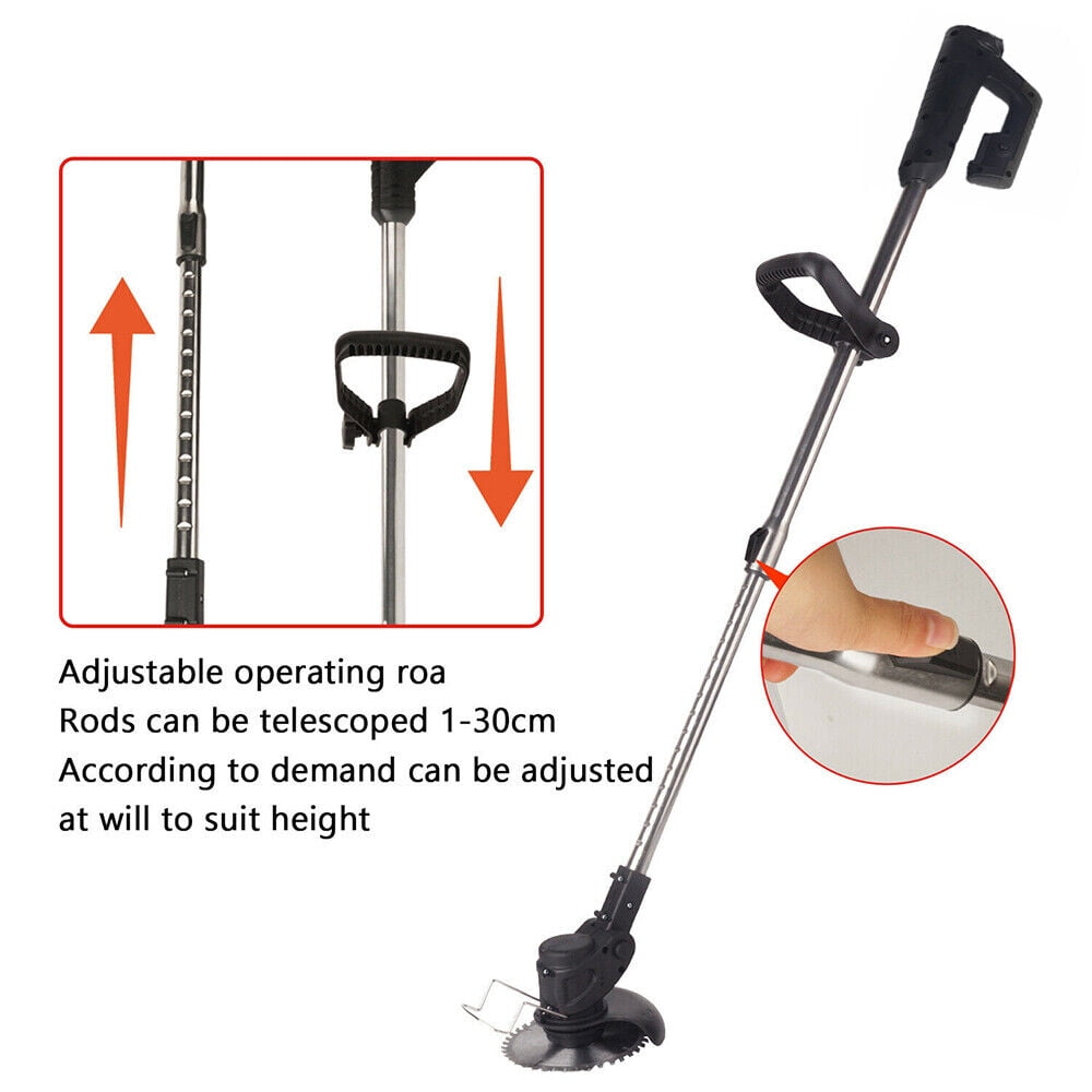 Paddsun Electric Cordless Grass String Trimmer and Lawn Edger with 24V Battery (24V, 2-Pack Battery) 2c9ef