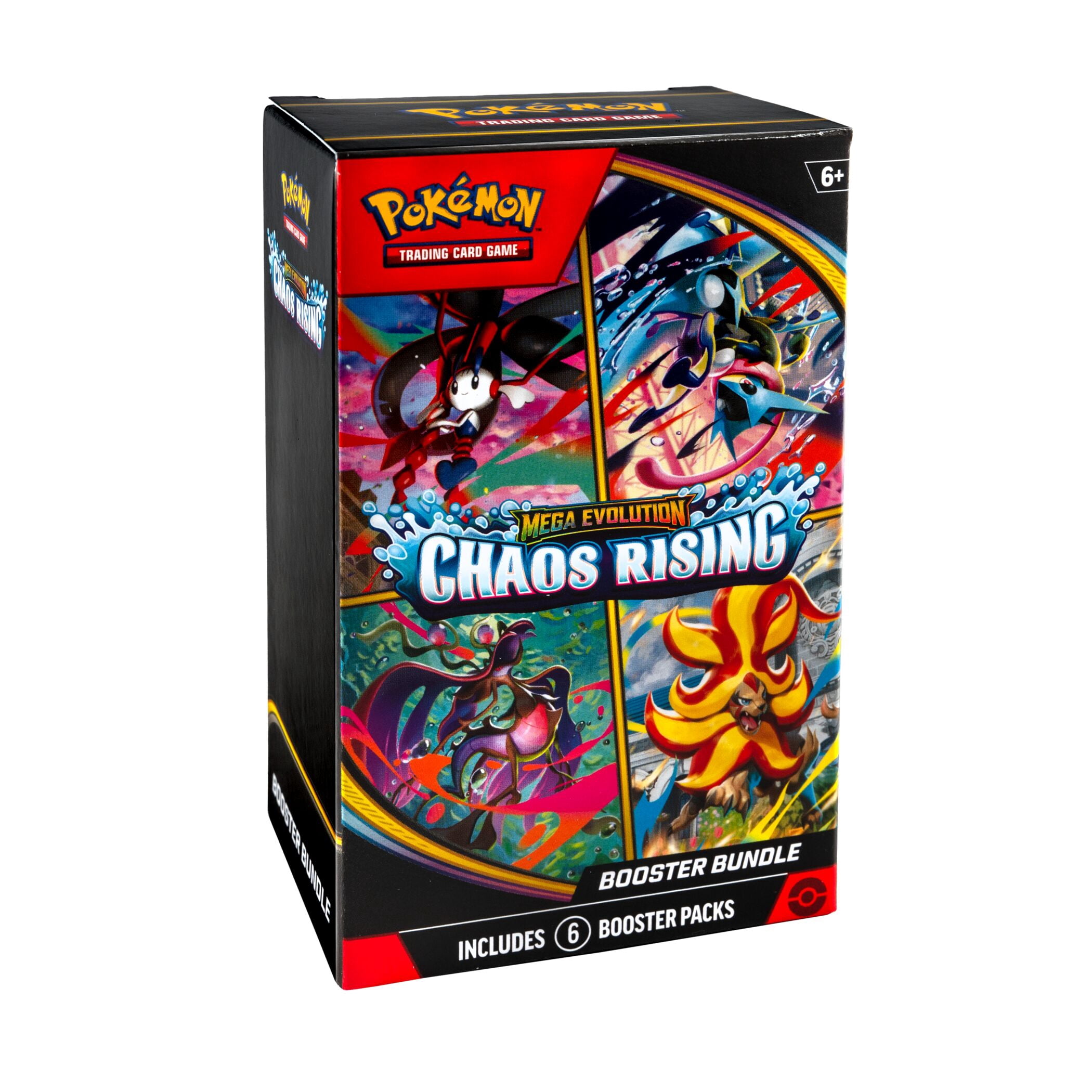 Pokémon Trading Card Game Mega Evolution Chaos Rising Booster Bundle (60 Cards, 6 Pack Set) sg3da
