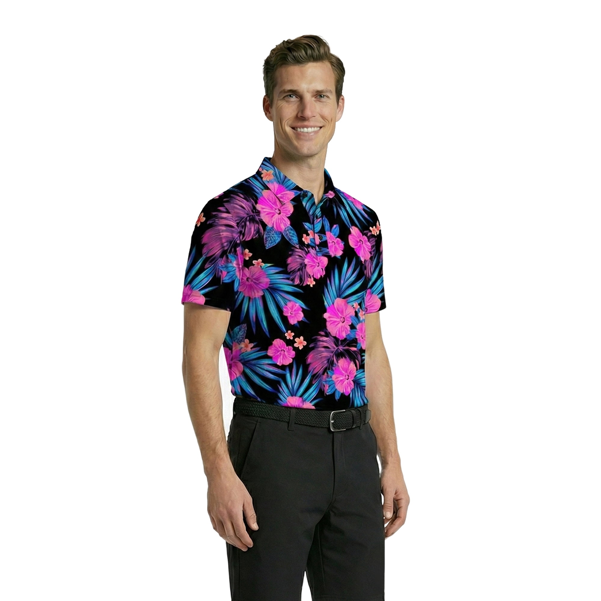 Birdie Bound Men's Novelty Golf Polo Shirt (Black, XS-4XLT) 6q9rn