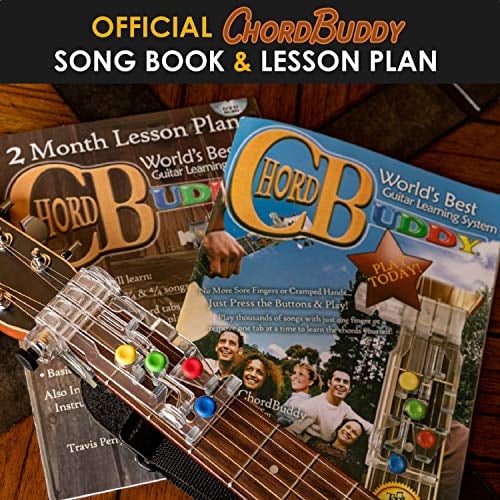 ChordBuddy Guitar Learning System for Right Handed Acoustic Guitars (Includes Songbook and Lesson Plan, 1.75 in) 7fbb3