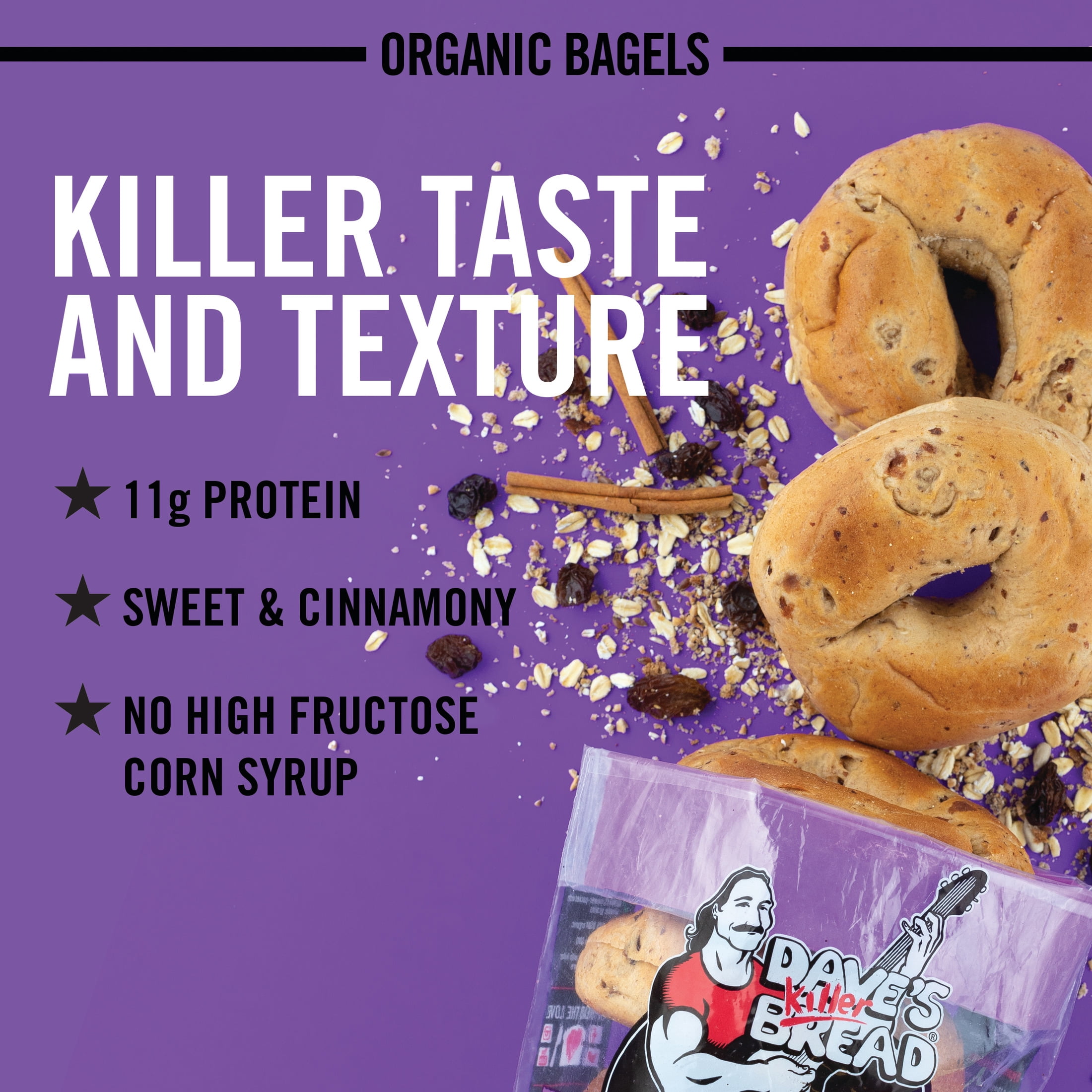 Dave's Killer Bread Cinnamon Raisin Remix Organic Bagels (5 Count) i1ih5